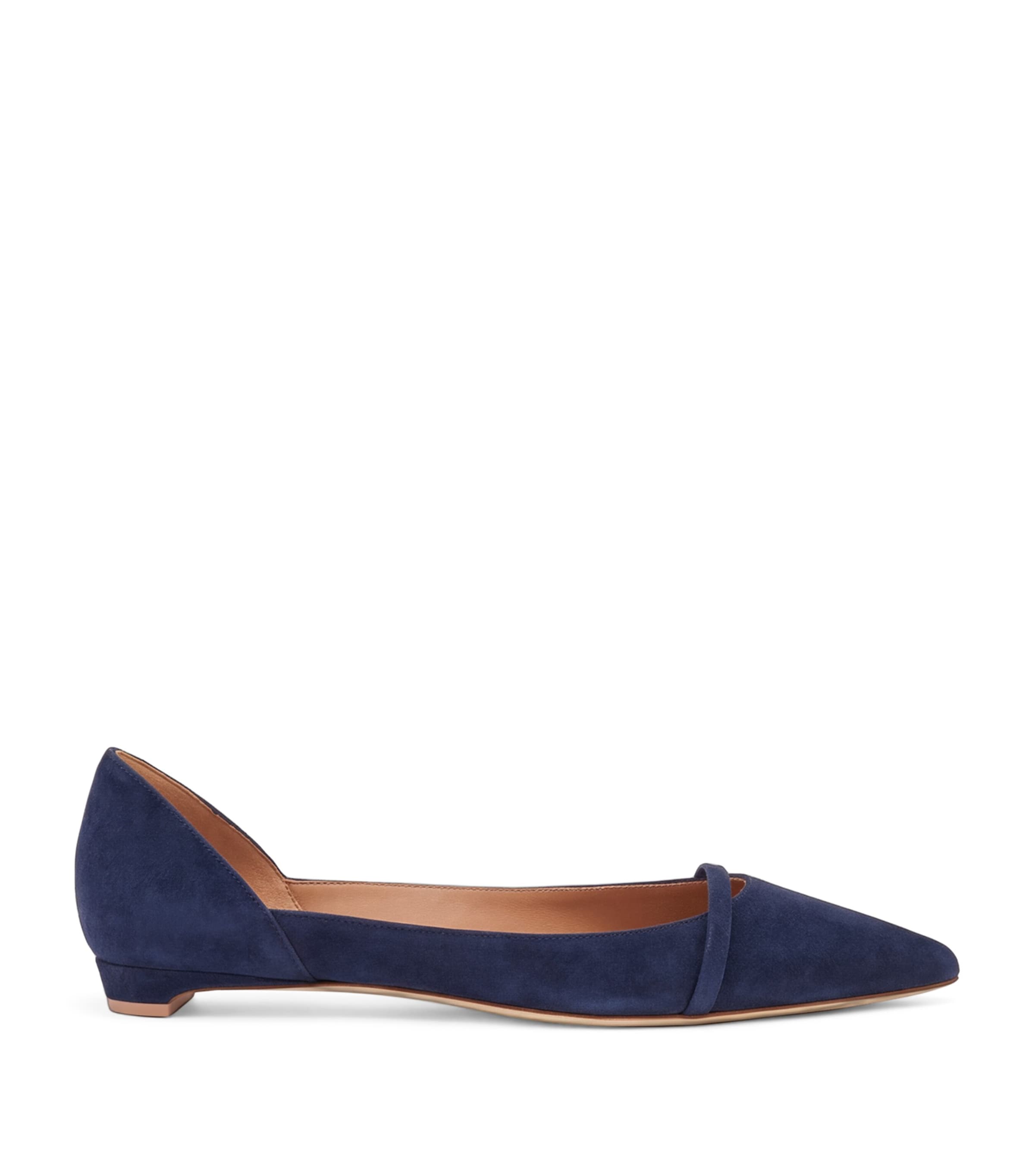 Malone Souliers Suede Crawford Ballet Flats Midnight