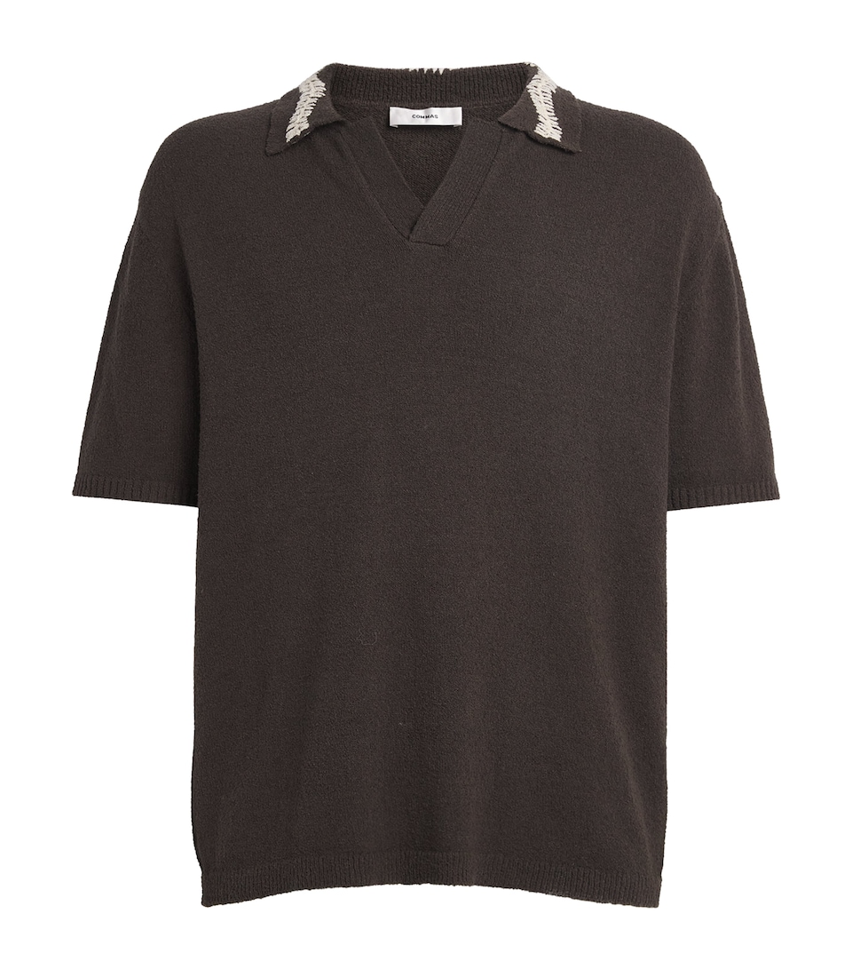 Crochet-Detail Polo Shirt