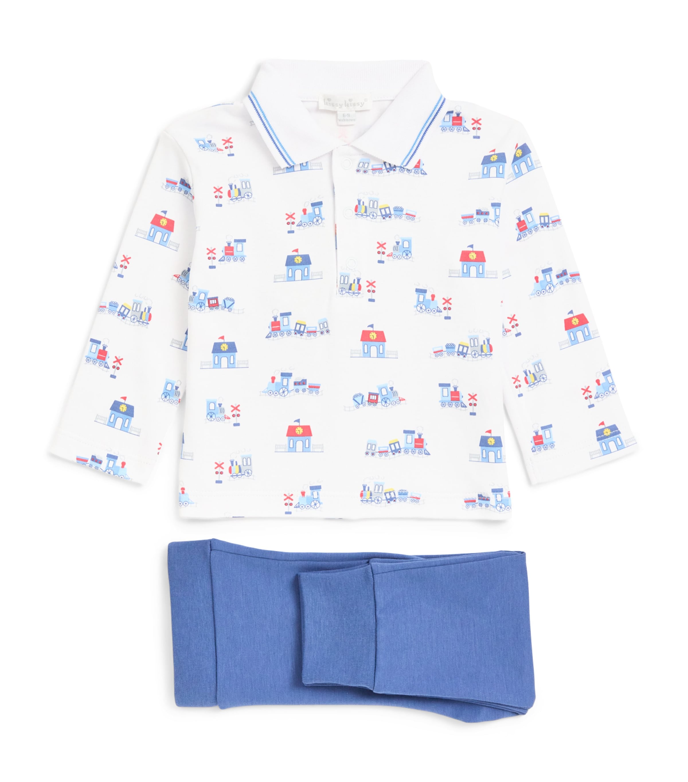 Kissy Kissy Pima Cotton Printed Top and Trousers Set Multi