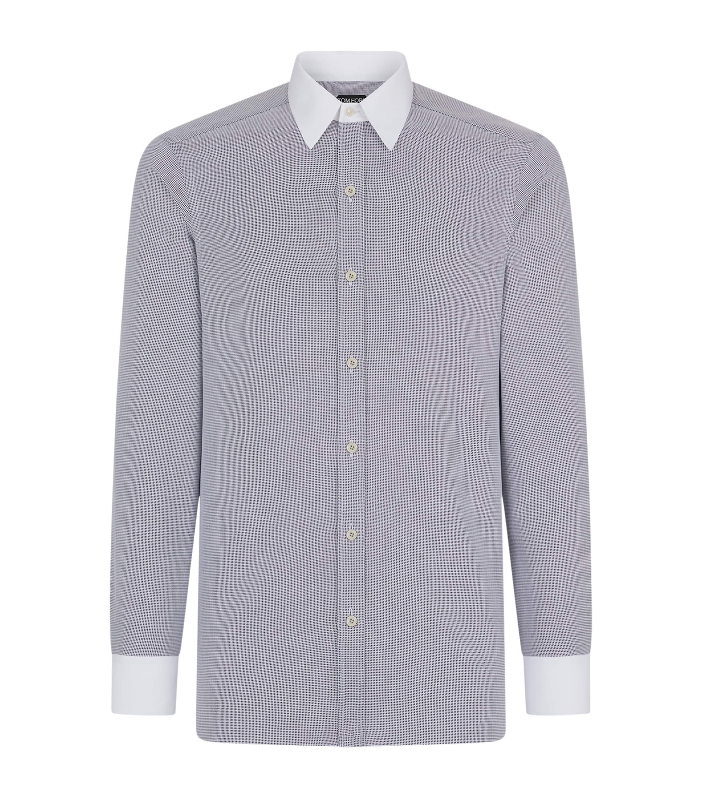 Cotton Check Slim Shirt