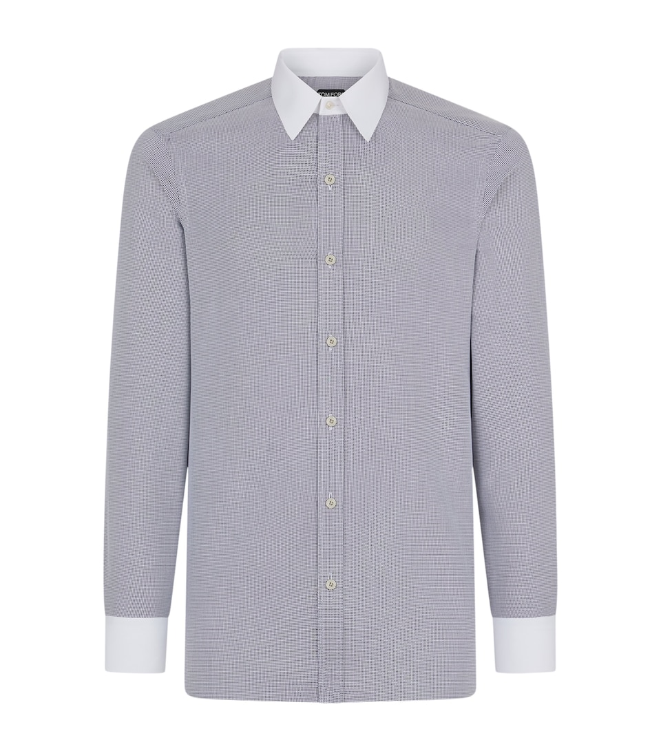Cotton Check Slim Shirt