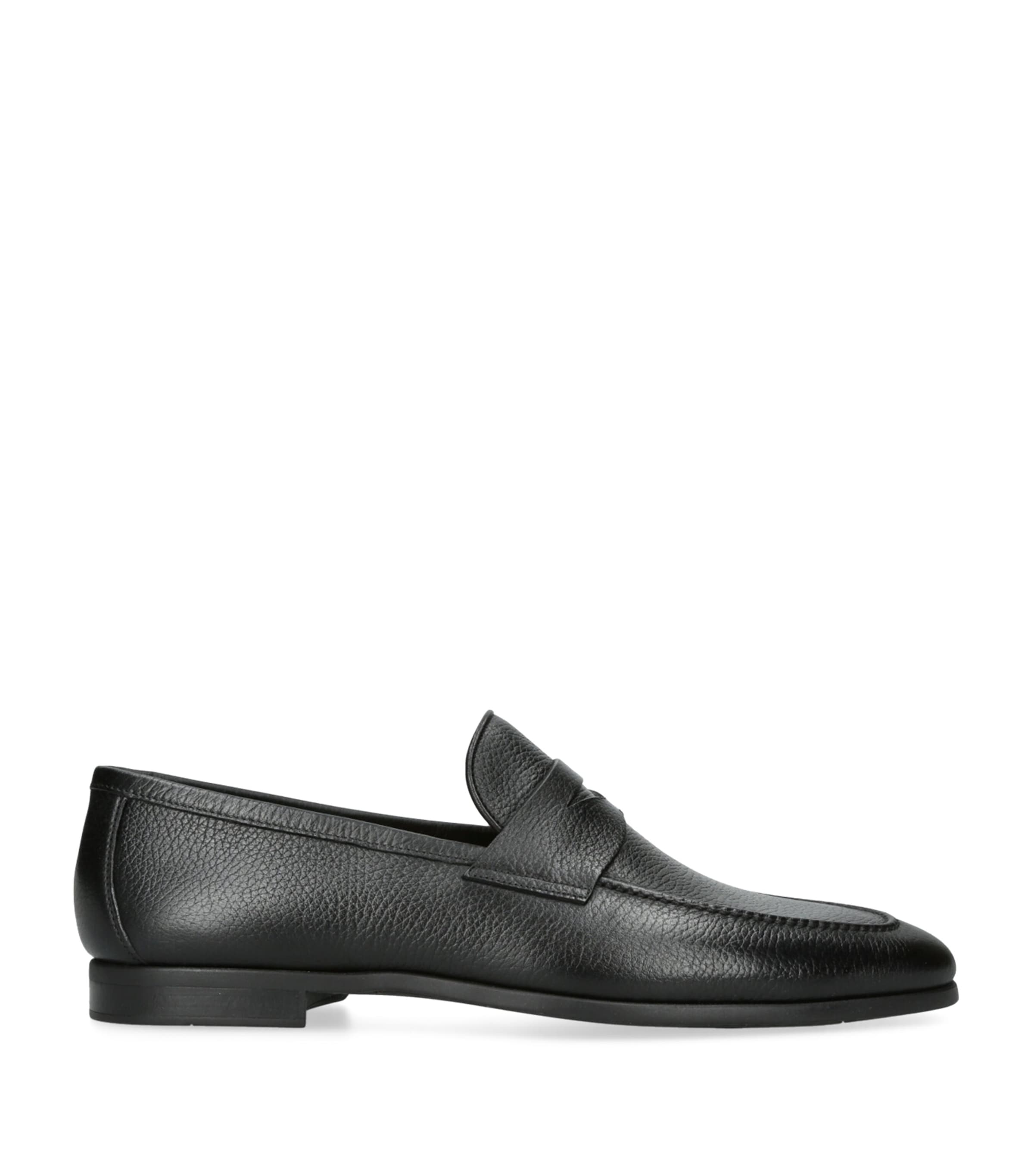 Magnanni Leather Diezma II Loafers Black