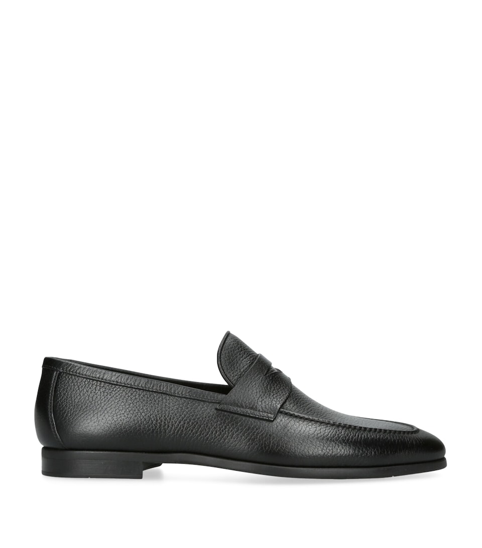 Magnanni Leather Diezma II Loafers Black