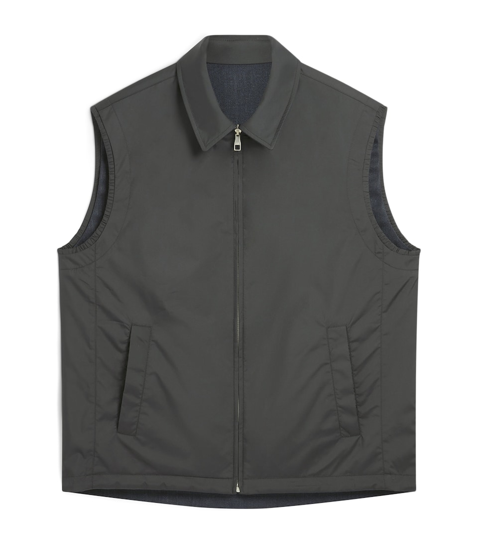 Linen Reversible Gilet