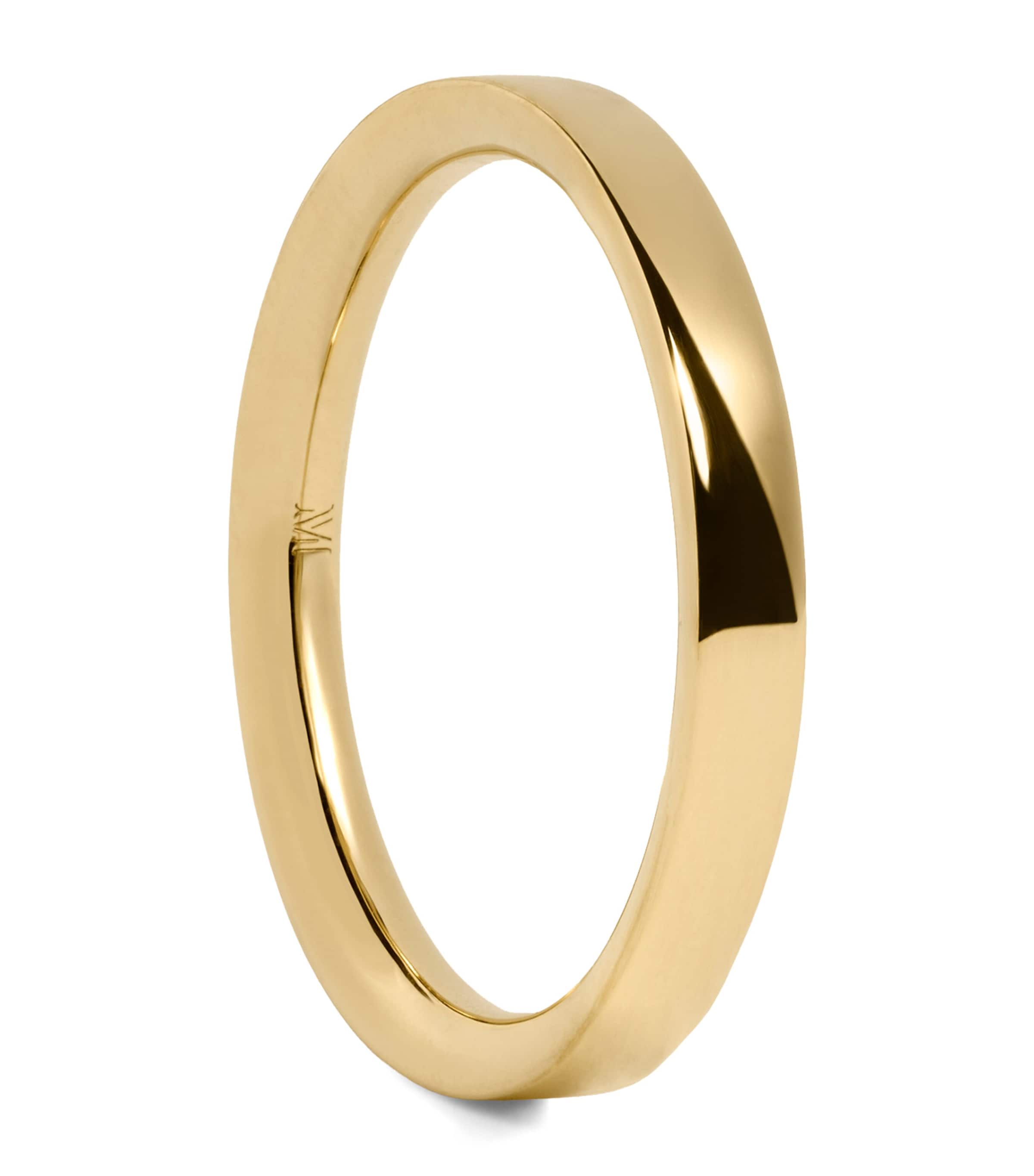 Monica Vinader Gold Vermeil Essential Stacking Ring Gold