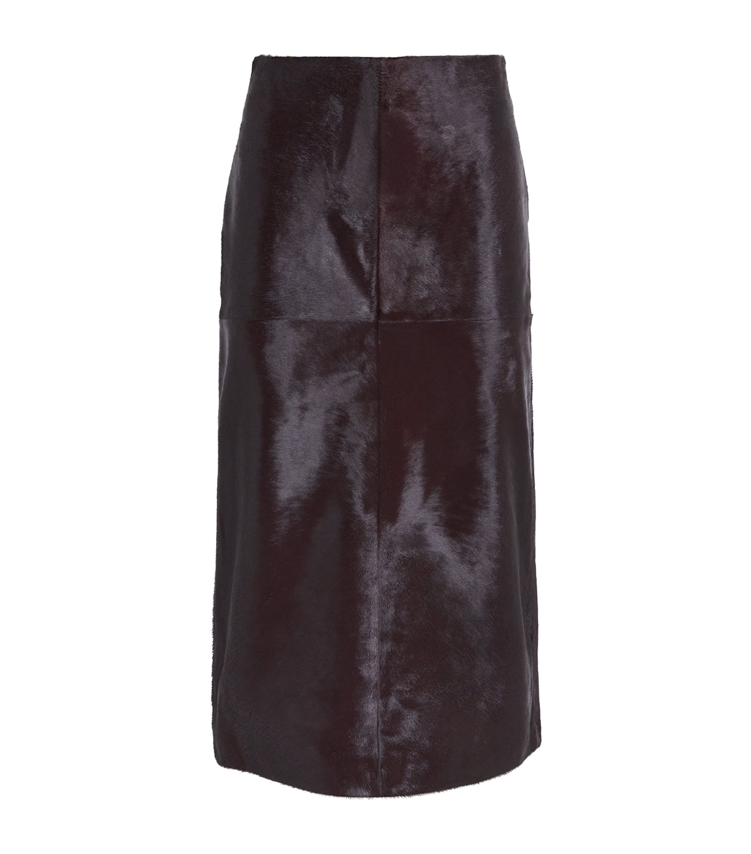 Simkhai Womens Calf Hair Tobiana Midi Skirt Fig