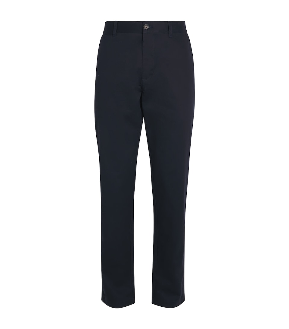 Stretch-Cotton Straight Trousers