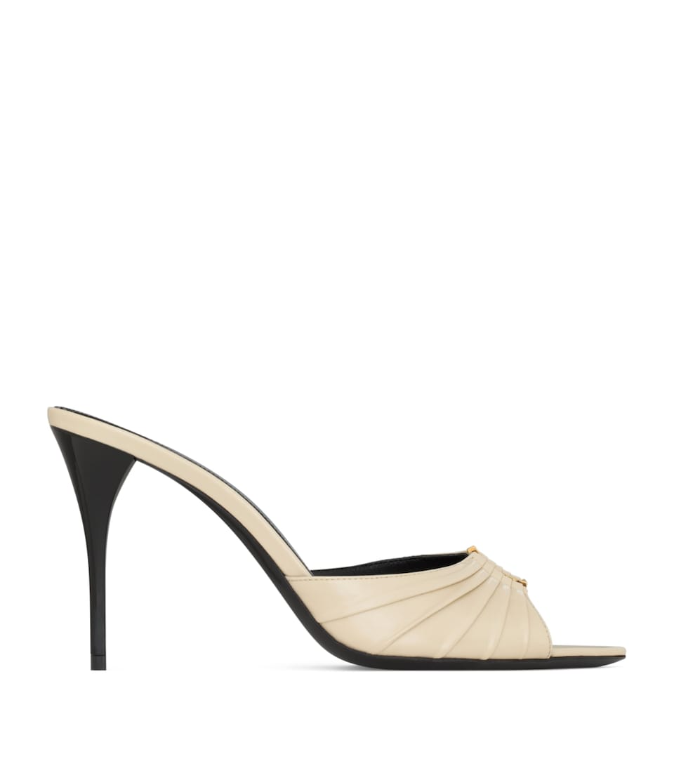 Saint Laurent Leather Babylone Sandals 90