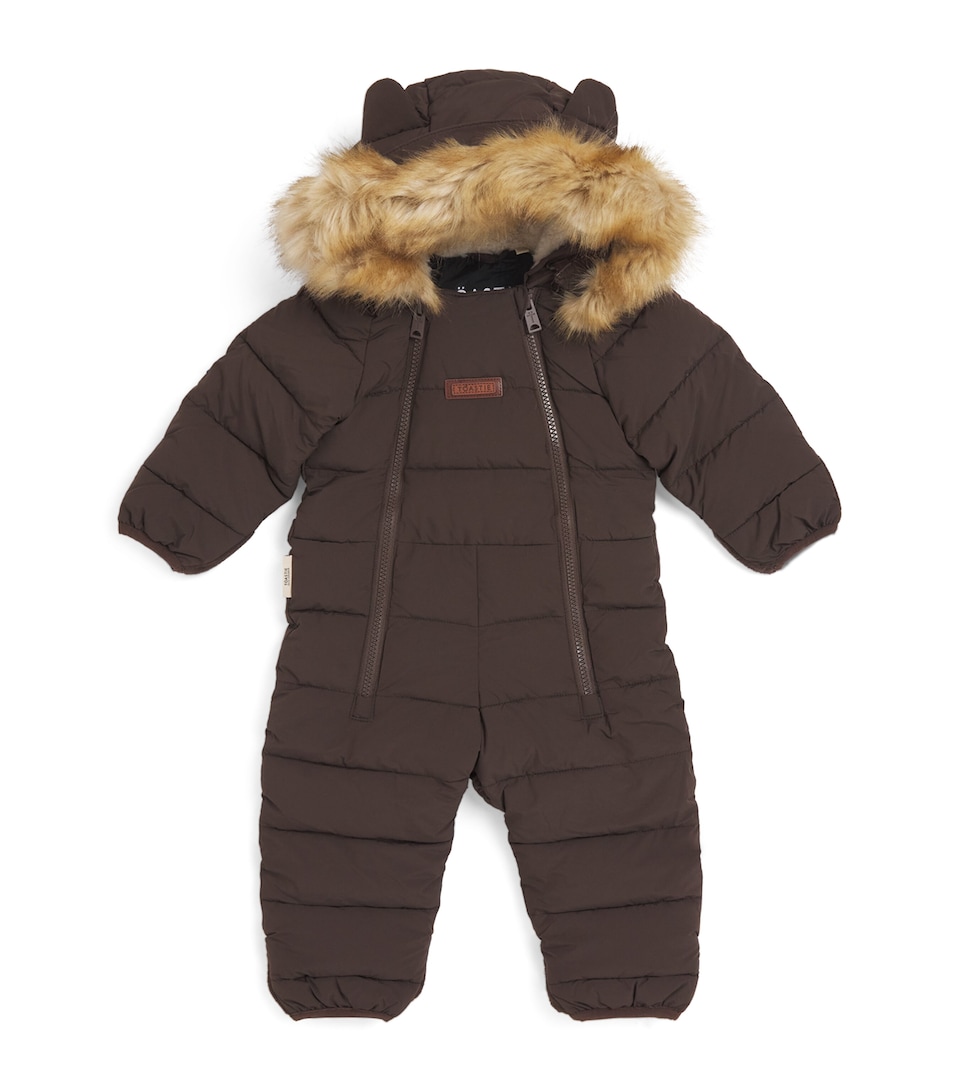 TOASTIE Padded Faux-Fur-Trim Cloud Ski Suit (0 Months-4 Years) Truffle