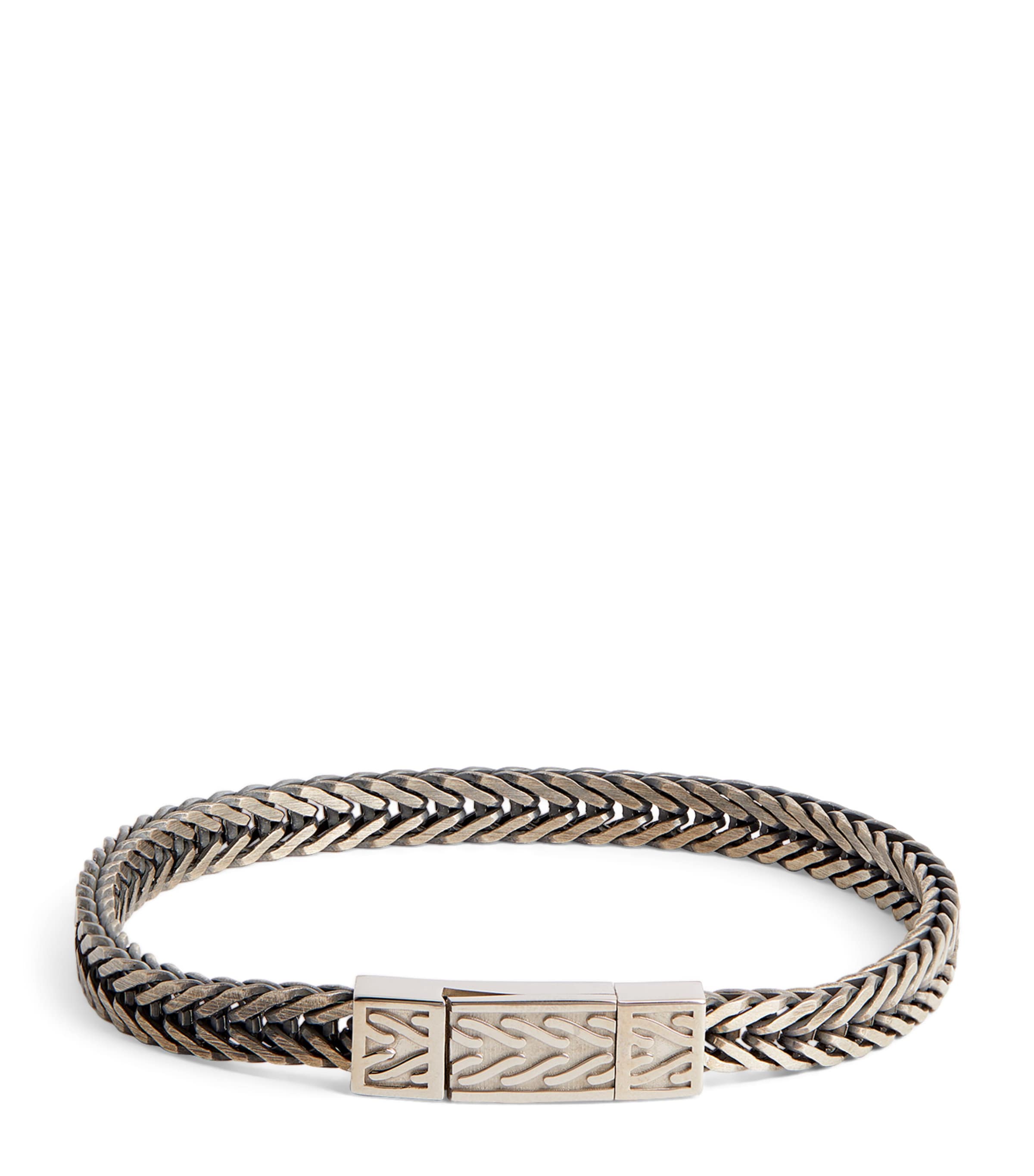 Sterling Silver Herringbone Chain Bracelet