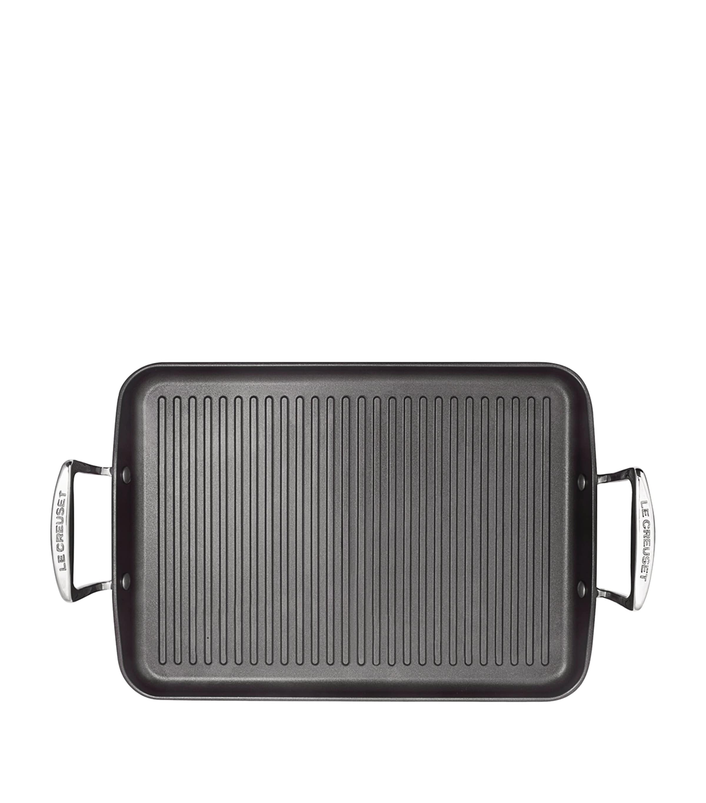 Toughened Non-Stick Ribbed Rectangular Grill (35cm)