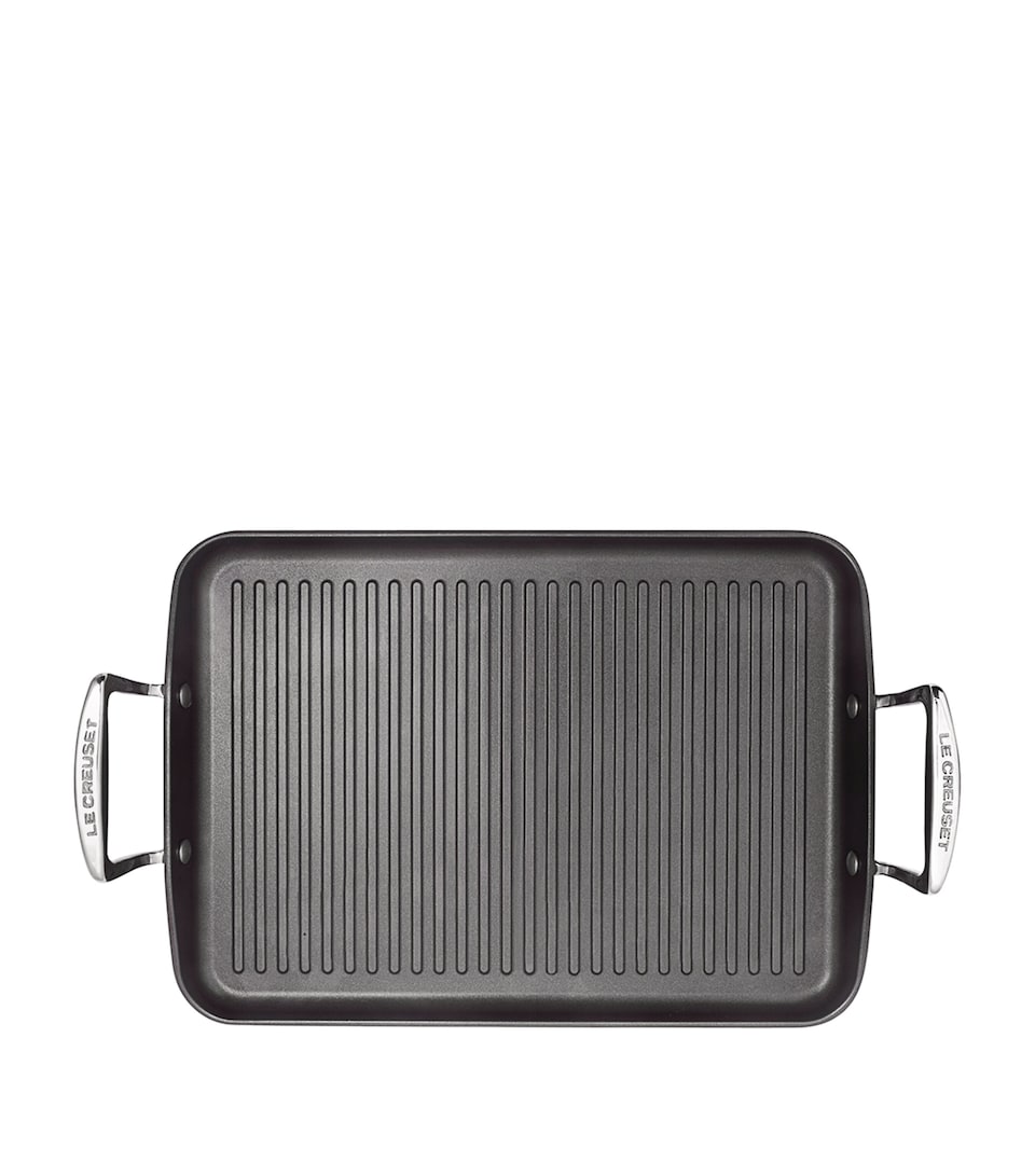 Toughened Non-Stick Ribbed Rectangular Grill (35cm)