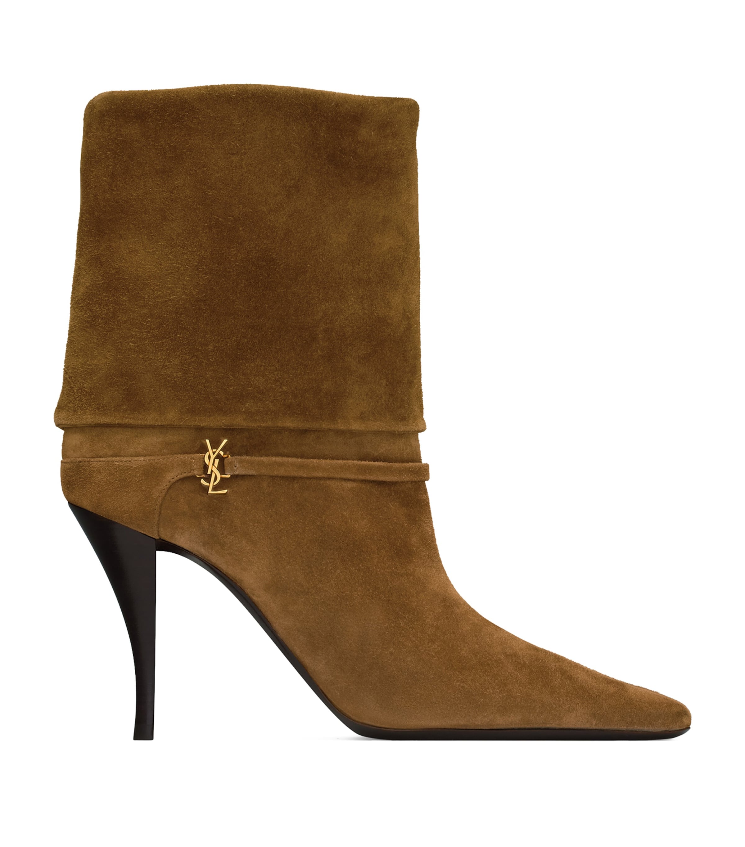 【Saint Laurent】レザー ヴィッキー アンクルブーツ 90 Saint Laurent Leather Vicky Ankle Boots 90 | Harrods UK