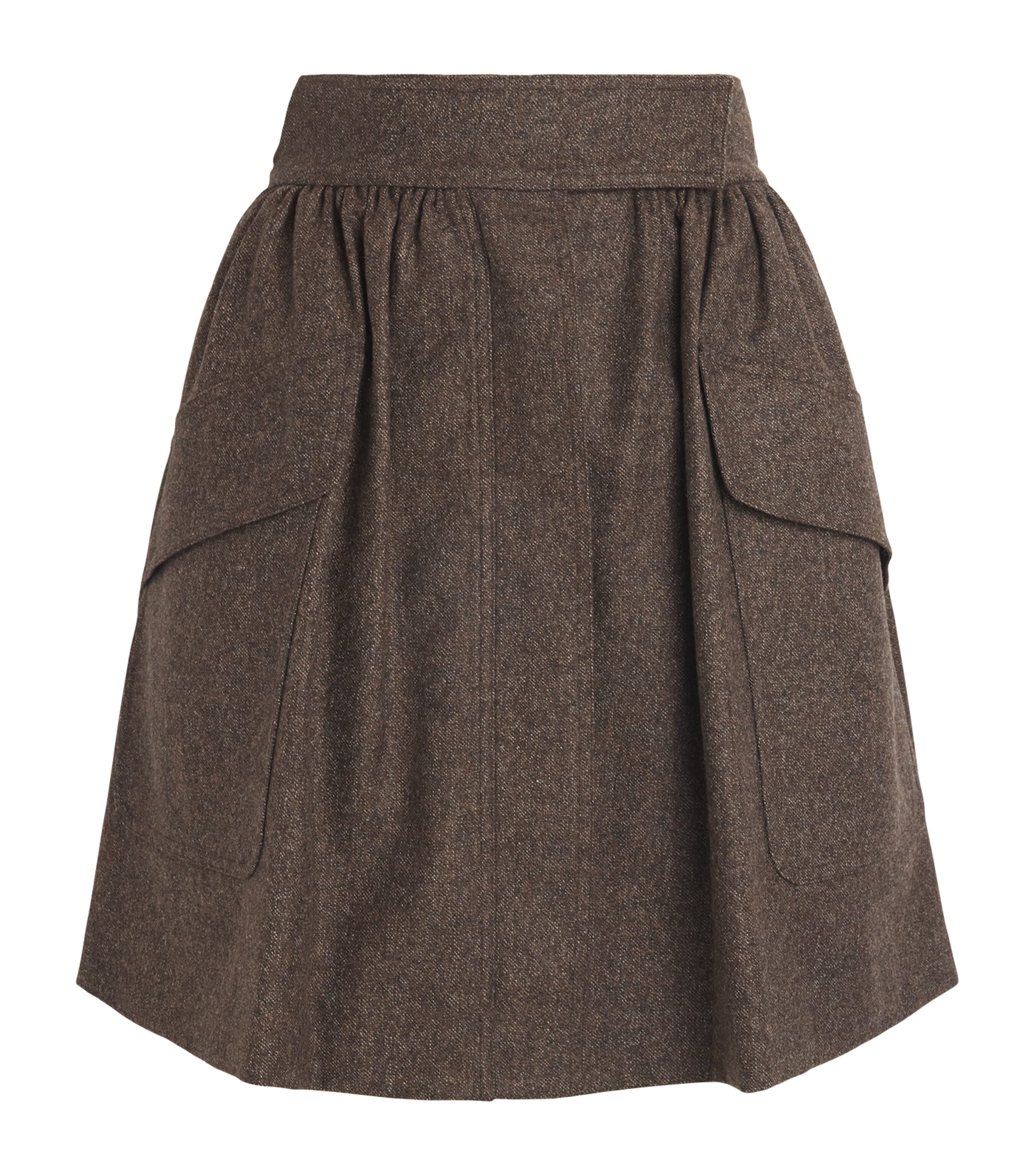 Virgin Wool Mini Skirt