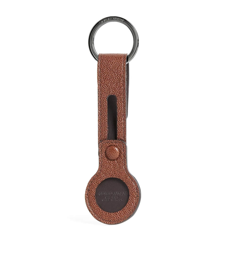 Leather Logo Keyring