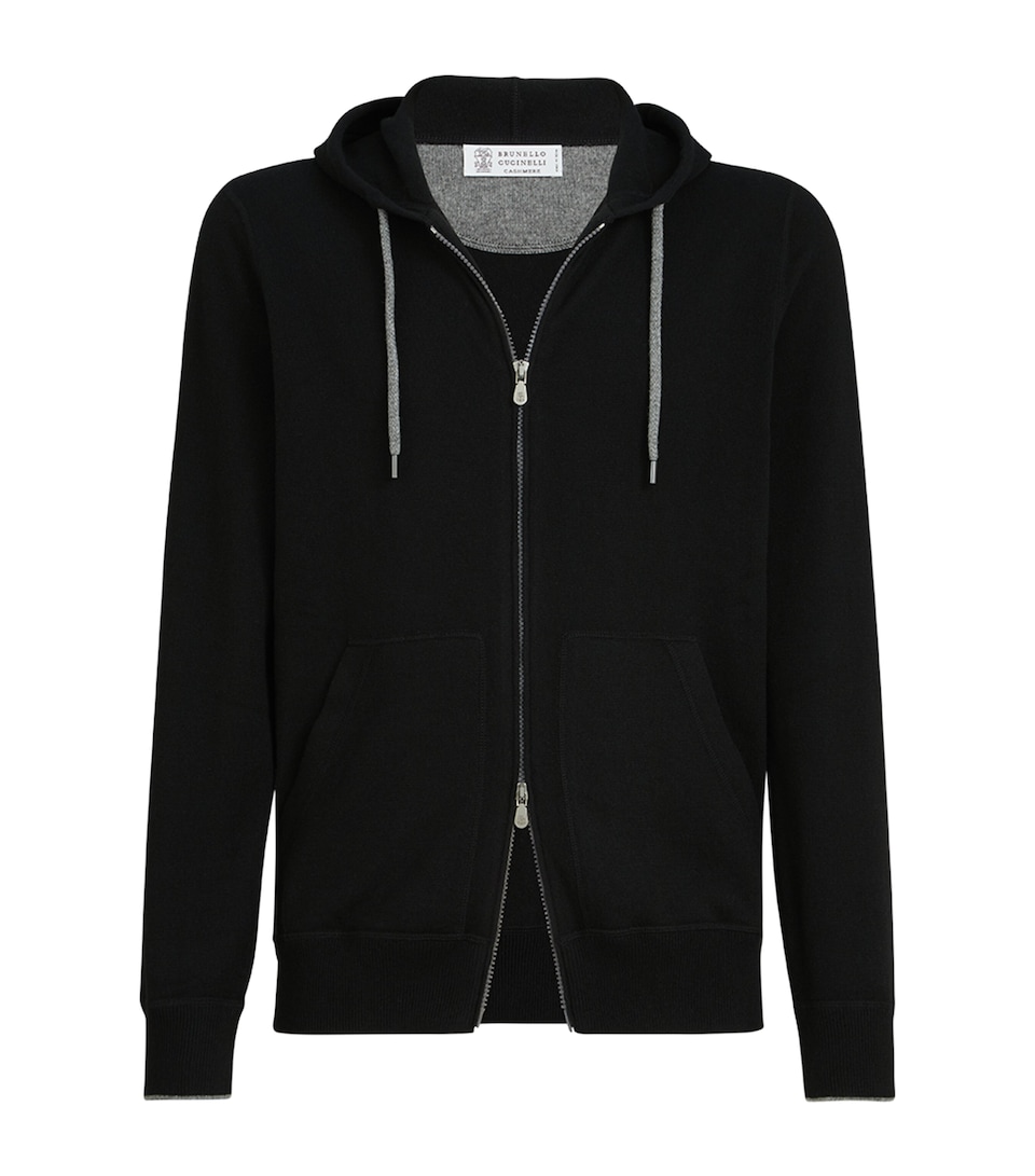 Brunello Cucinelli Mens Cashmere Hooded Cardigan