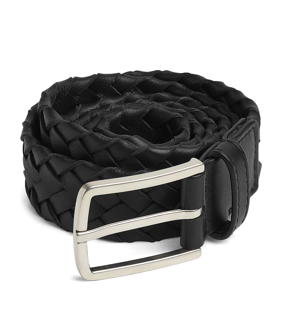 Leather Intreccio Cabat Belt