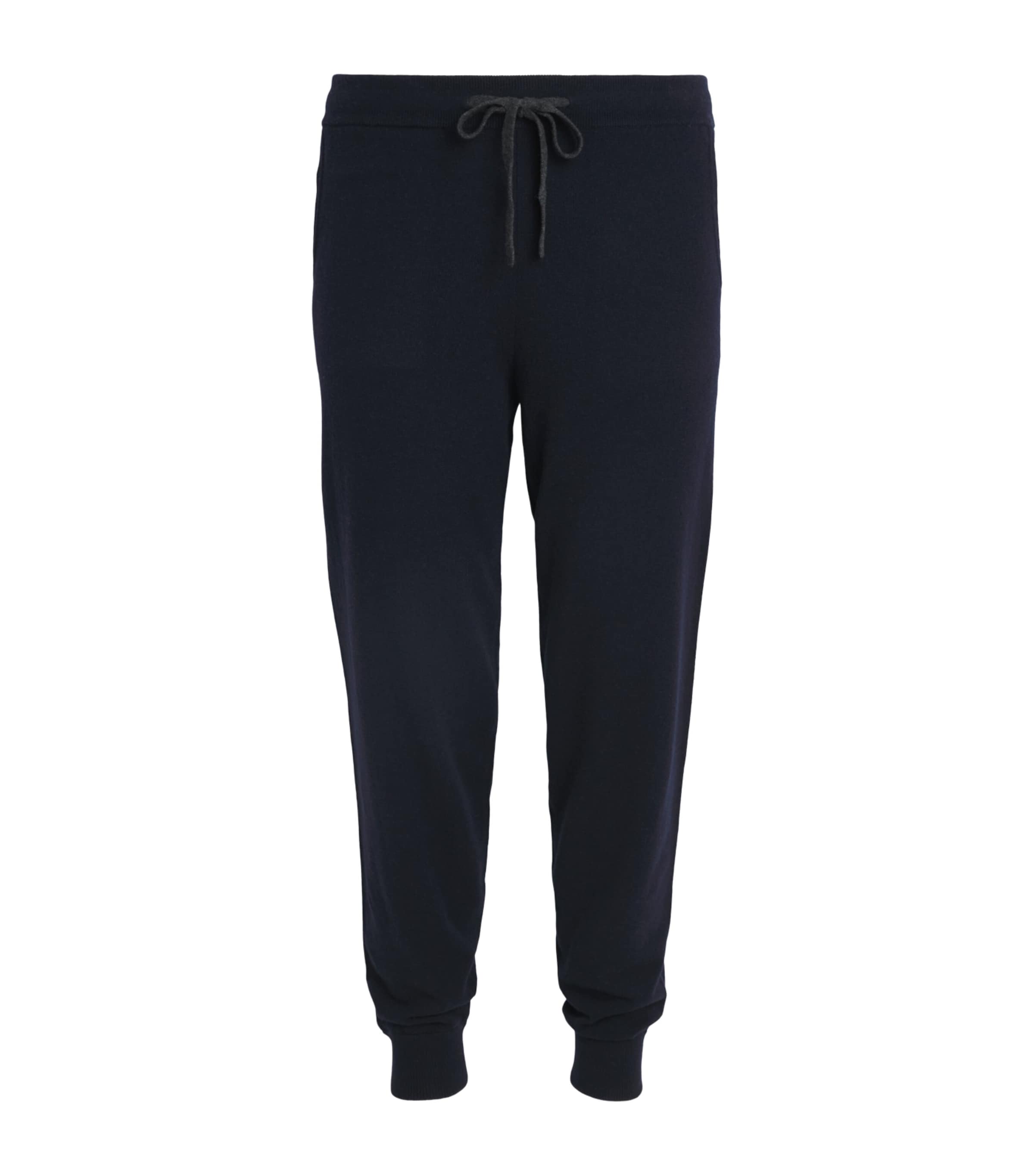 N.Peal Mens Organic Cashmere Ladbroke Sweatpants Navy