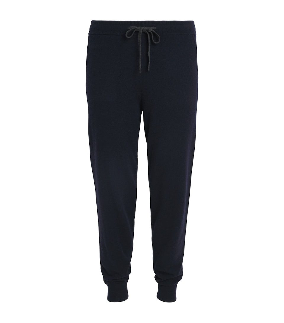 N.Peal Mens Organic Cashmere Ladbroke Sweatpants Navy