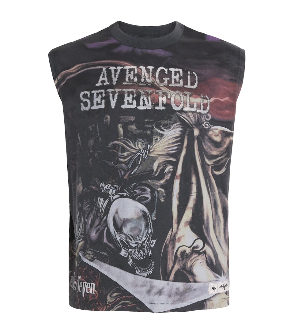 Represent 247 Mens x Avenged Sevenfold Graphic Tank Top Aged Black