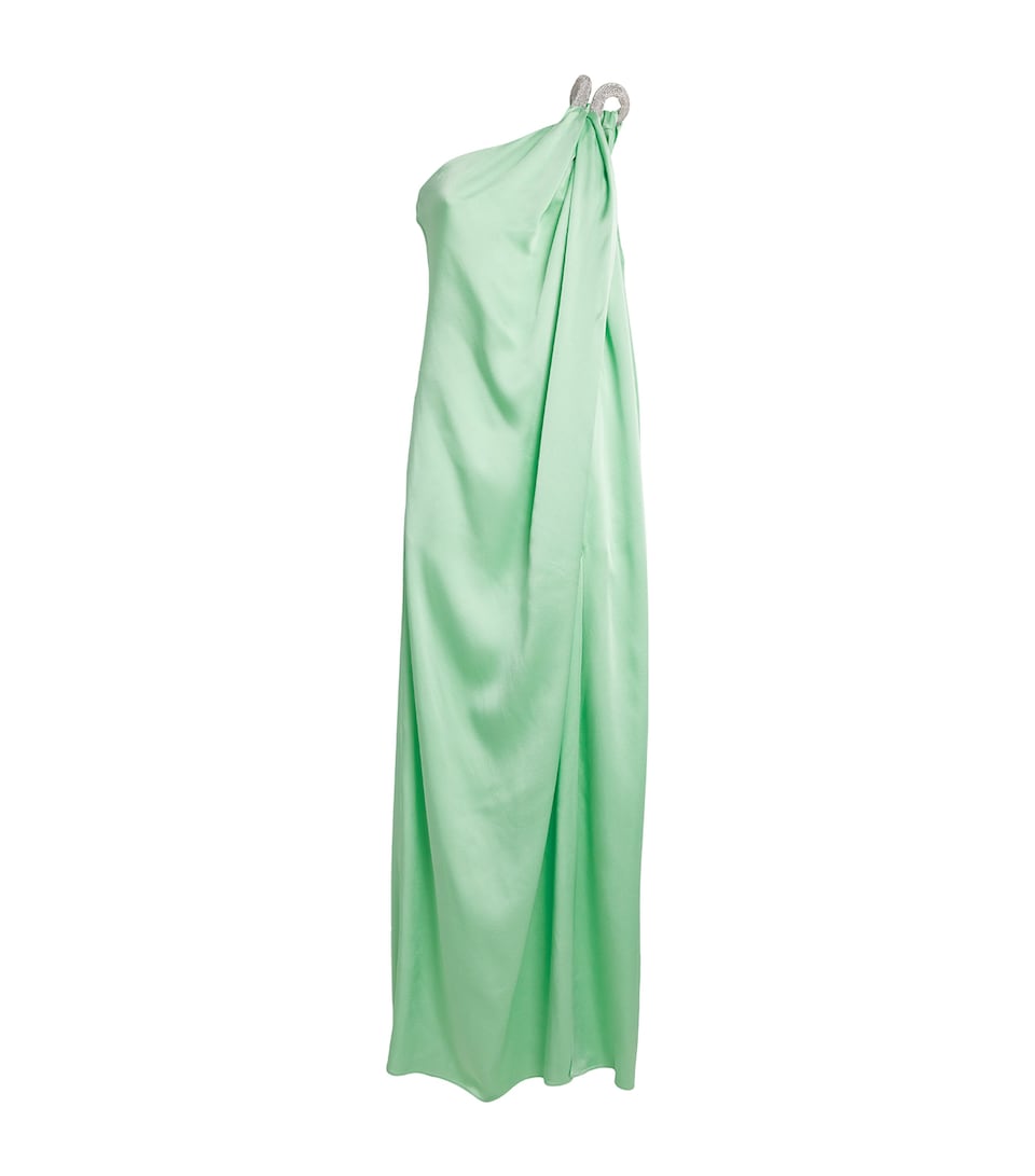 Satin Embellished Chain Gown