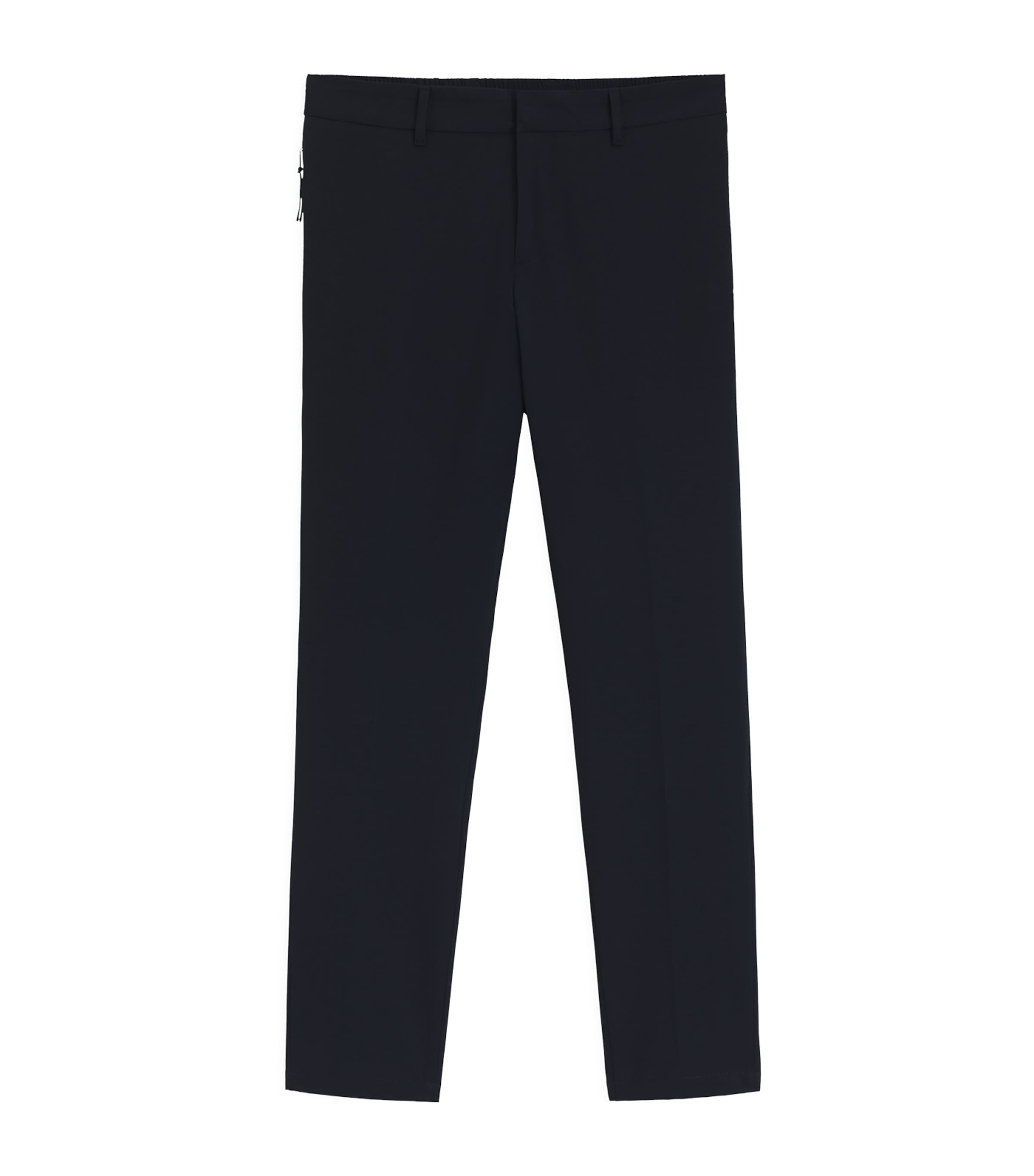 Water-Repellent Slim Suit Trousers