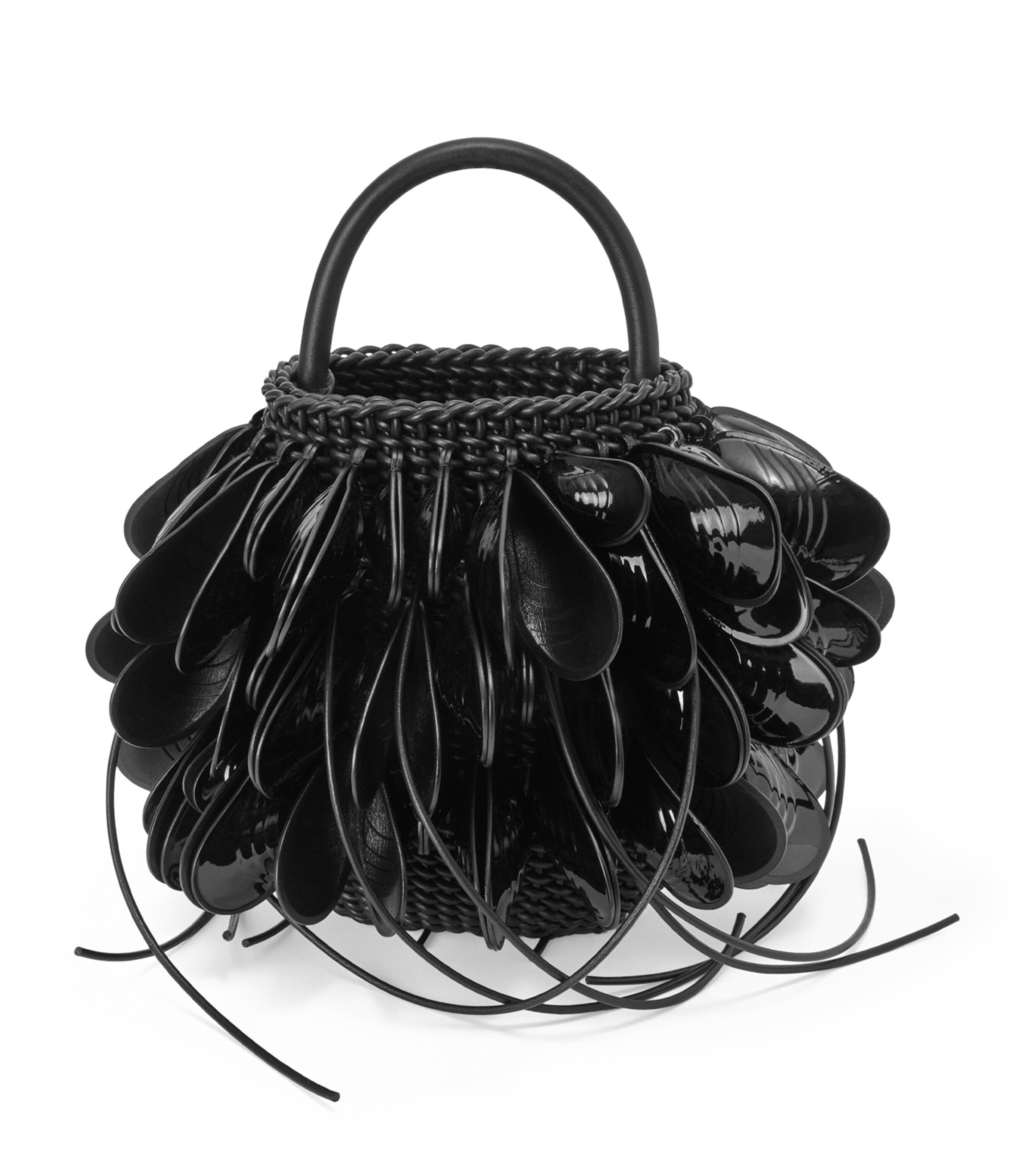 Leather Shell Bucket Bag