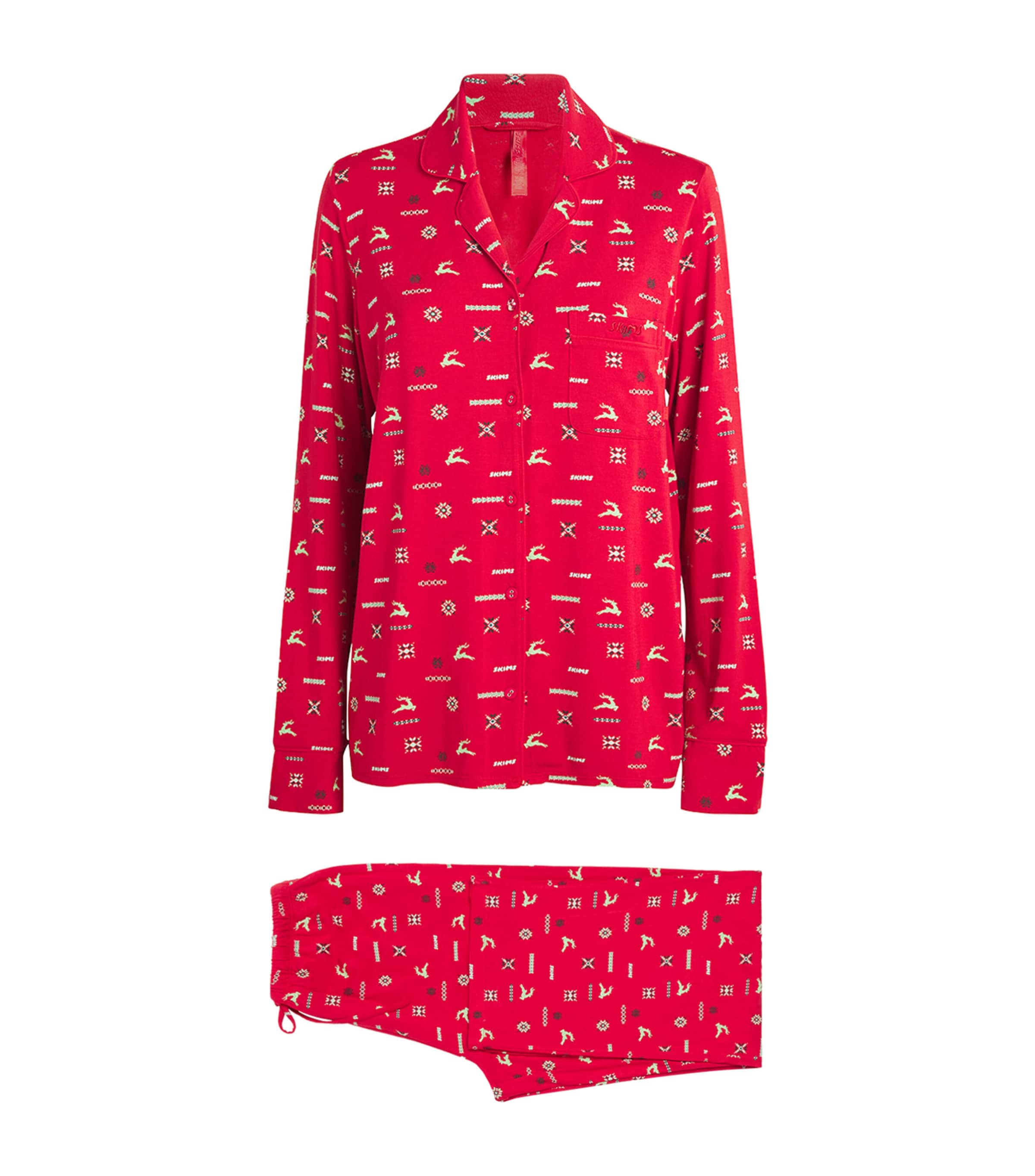 Modal-Blend Festive Print Pyjama Set