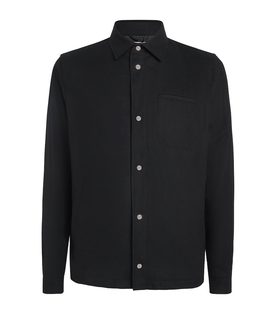 Water-Repellent Cashmere-Silk Overshirt