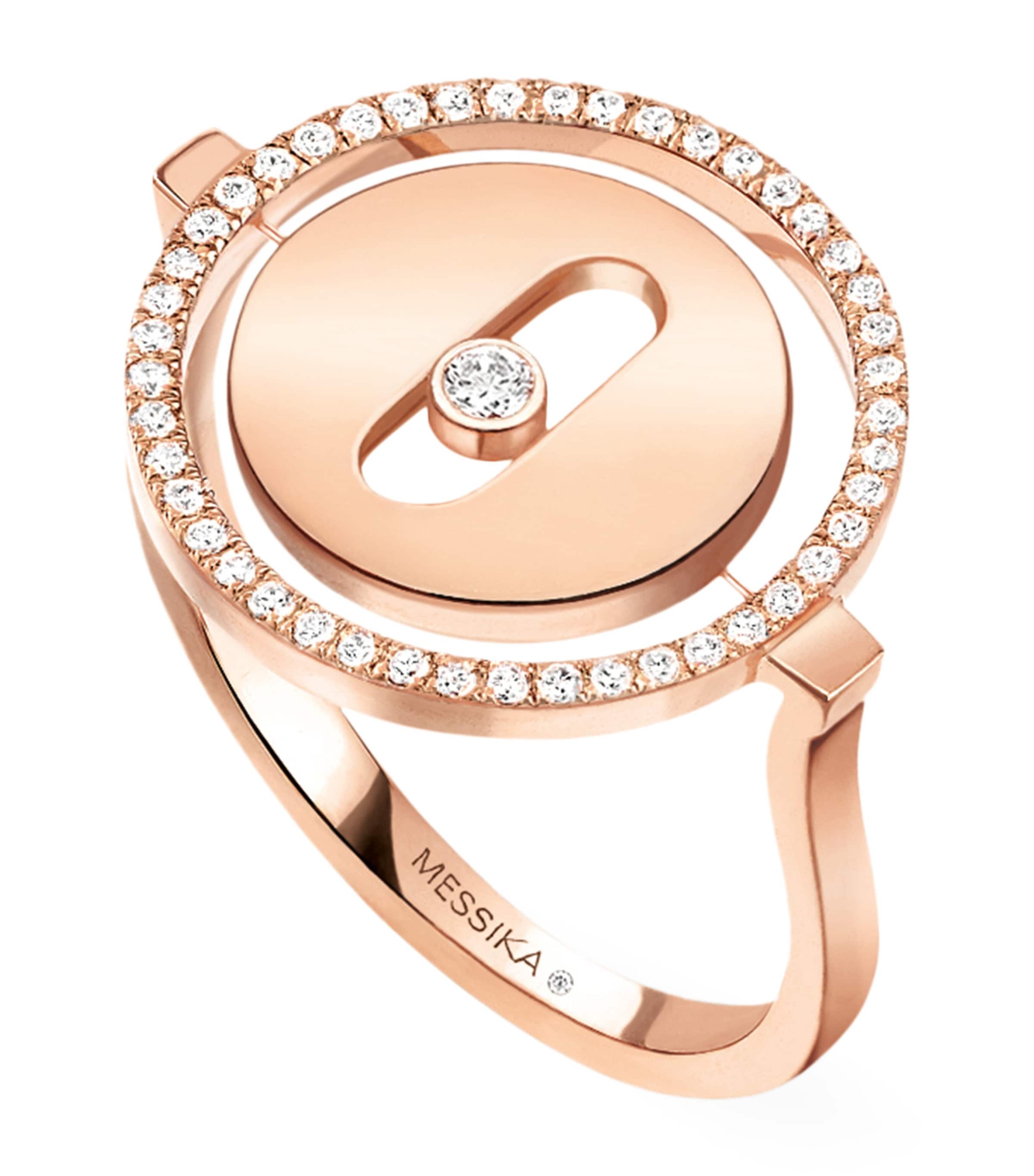 Rose Gold and Diamond Lucky Move Ring