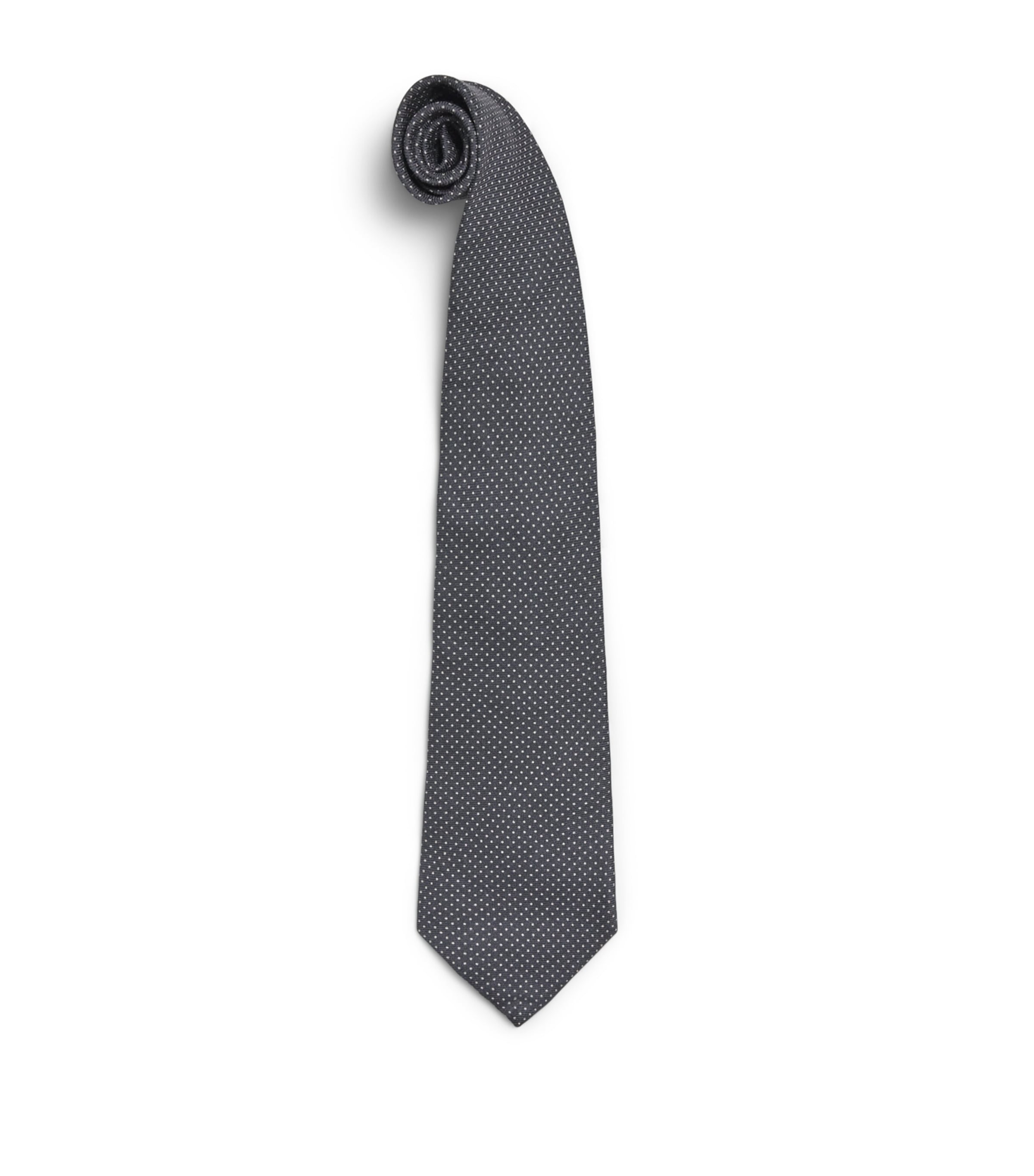 Ralph Lauren Purple Label Cashmere-Silk Tie Med Gray