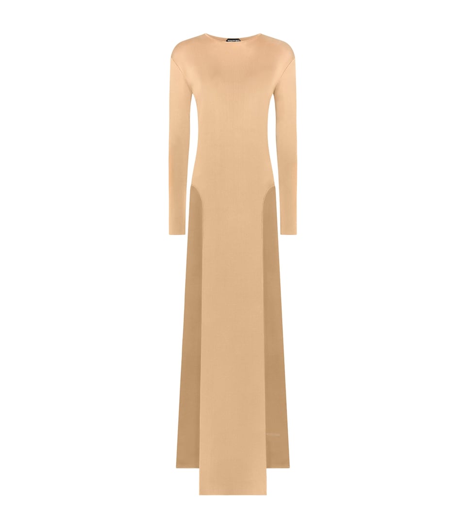 TOM FORD Womens Knitted Split-Leg Maxi Dress Jbw