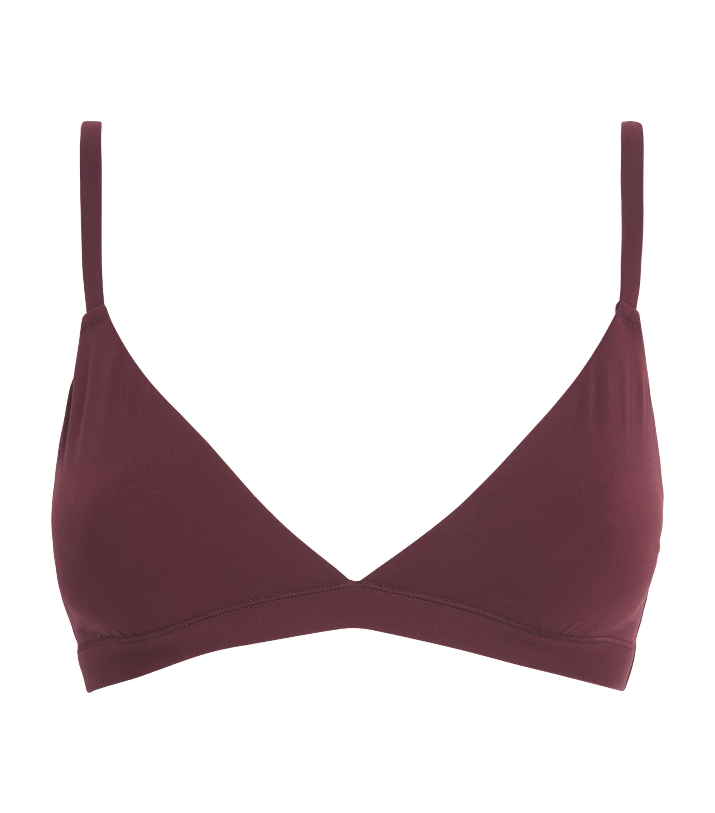 Skims Womens Fits Everybody Triangle Bralette Currant