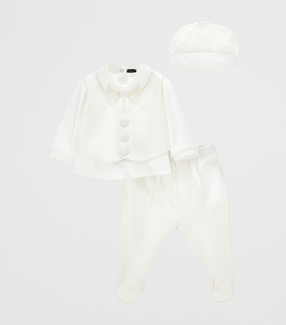 Formal Shirt, Waistcoat, Trousers, Hat and Bow Tie Set (1-9 Months)