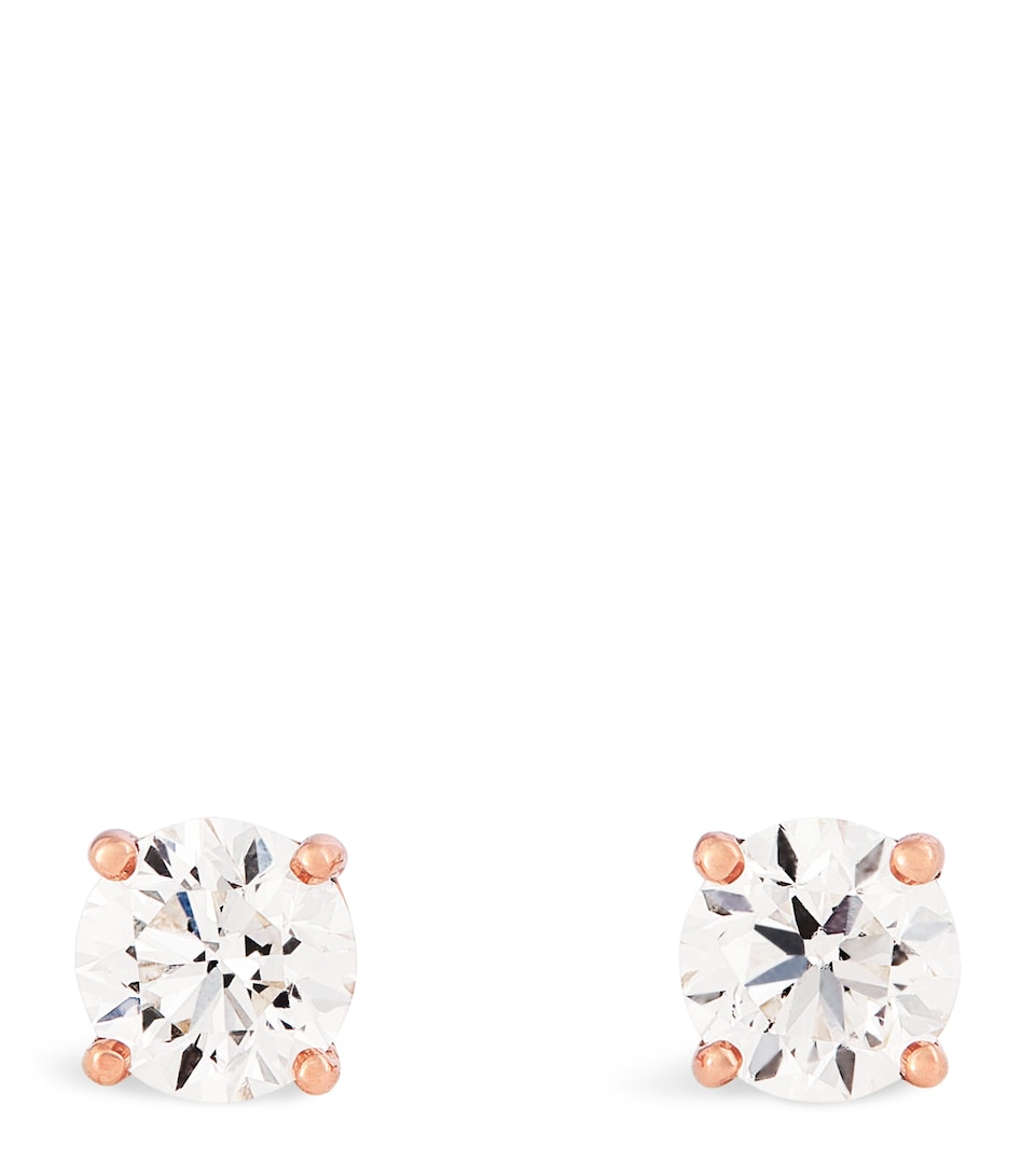 Rose Gold and Diamond Stud Earrings (0.25ctw)