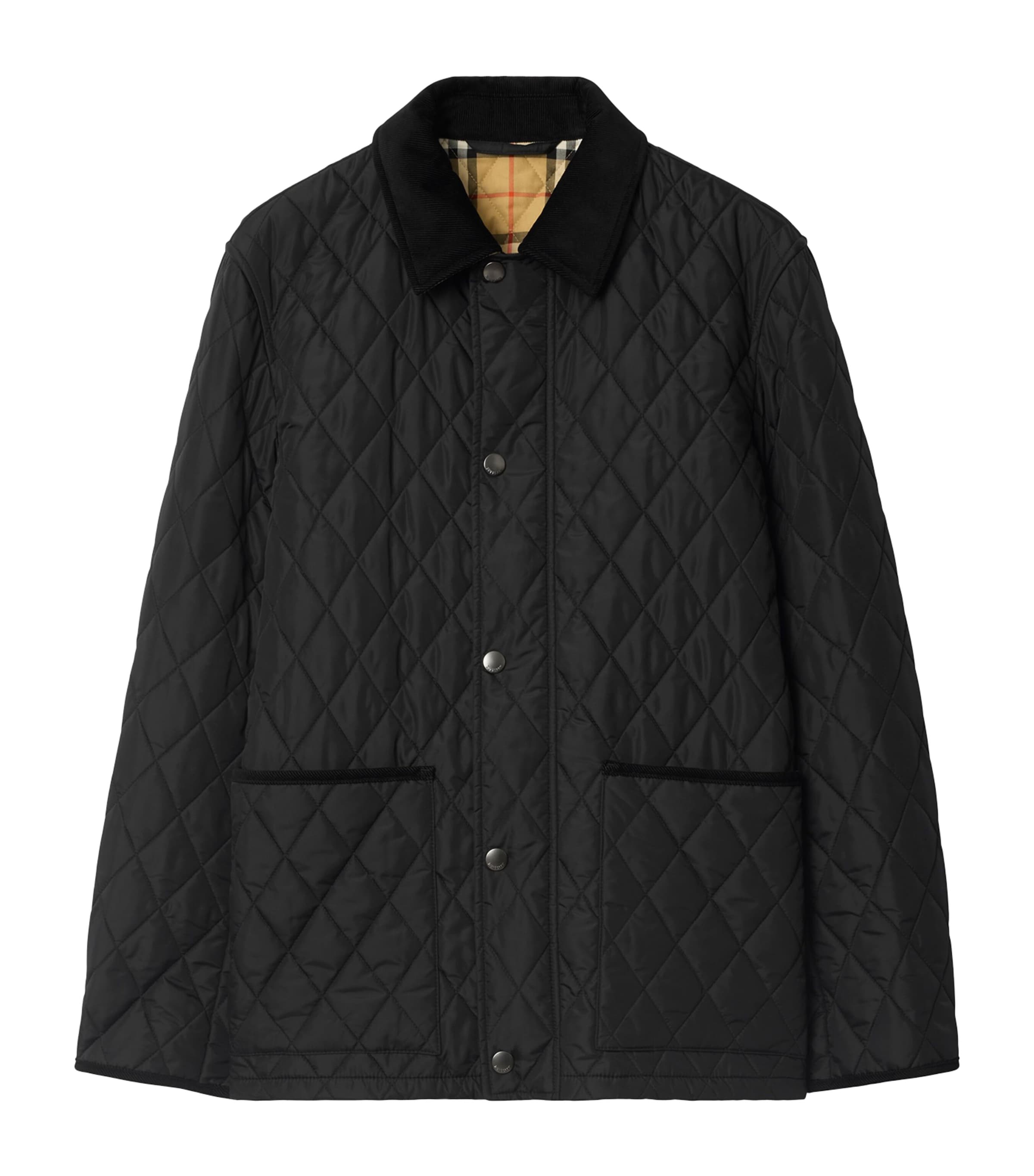 Burberry Mens Quilted Barn Jacket Black