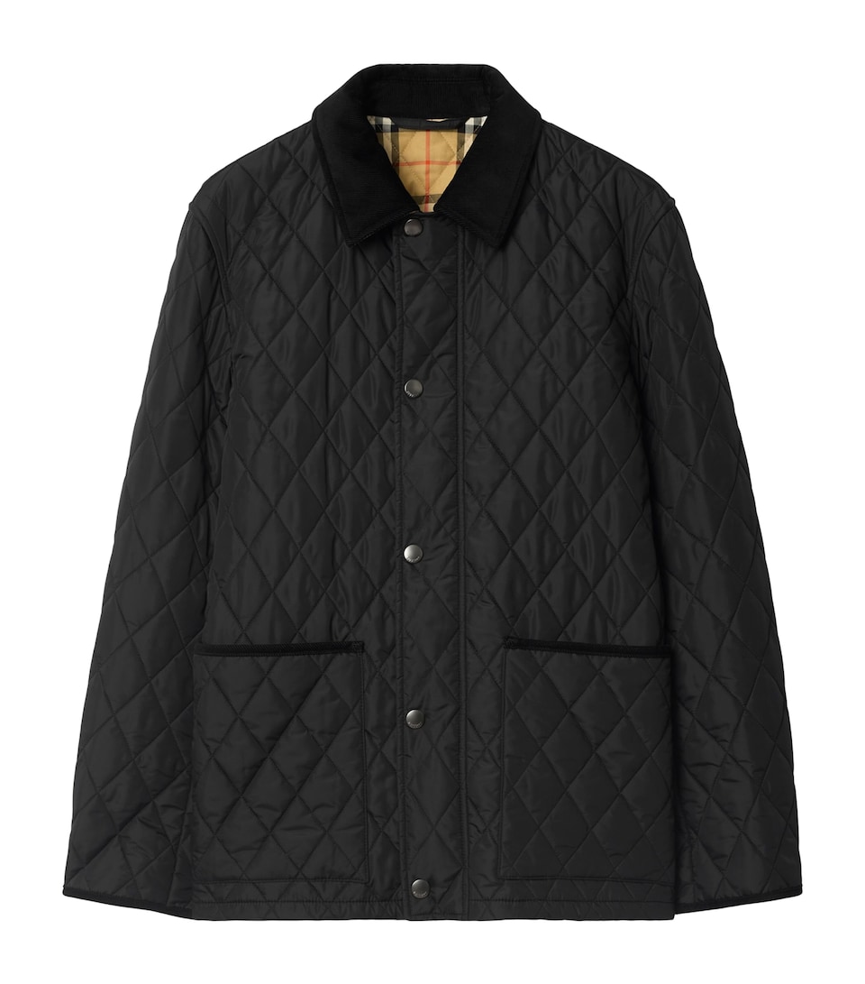Burberry Mens Quilted Barn Jacket Black