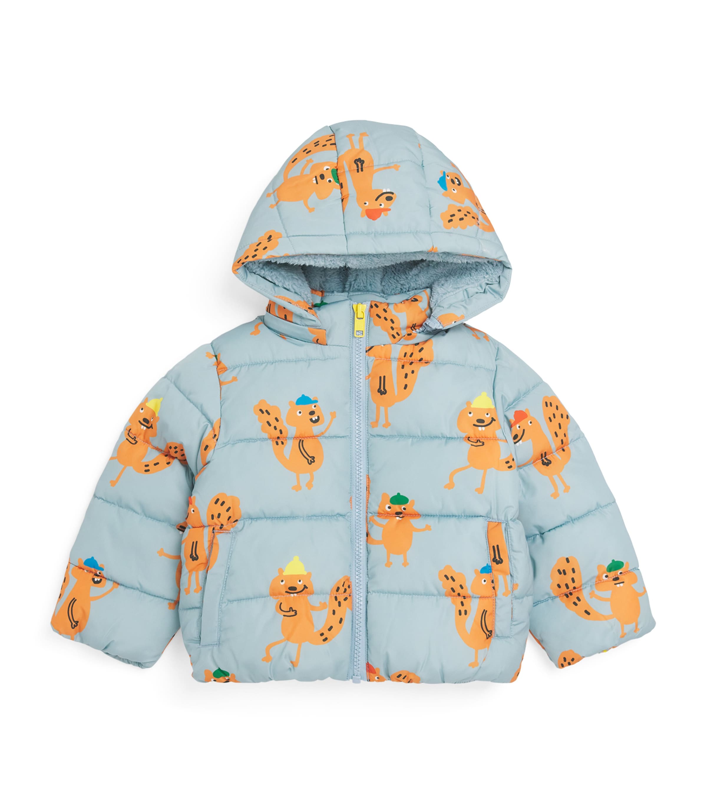 Squirrel Print Puffer Jacket (6-36 Months)