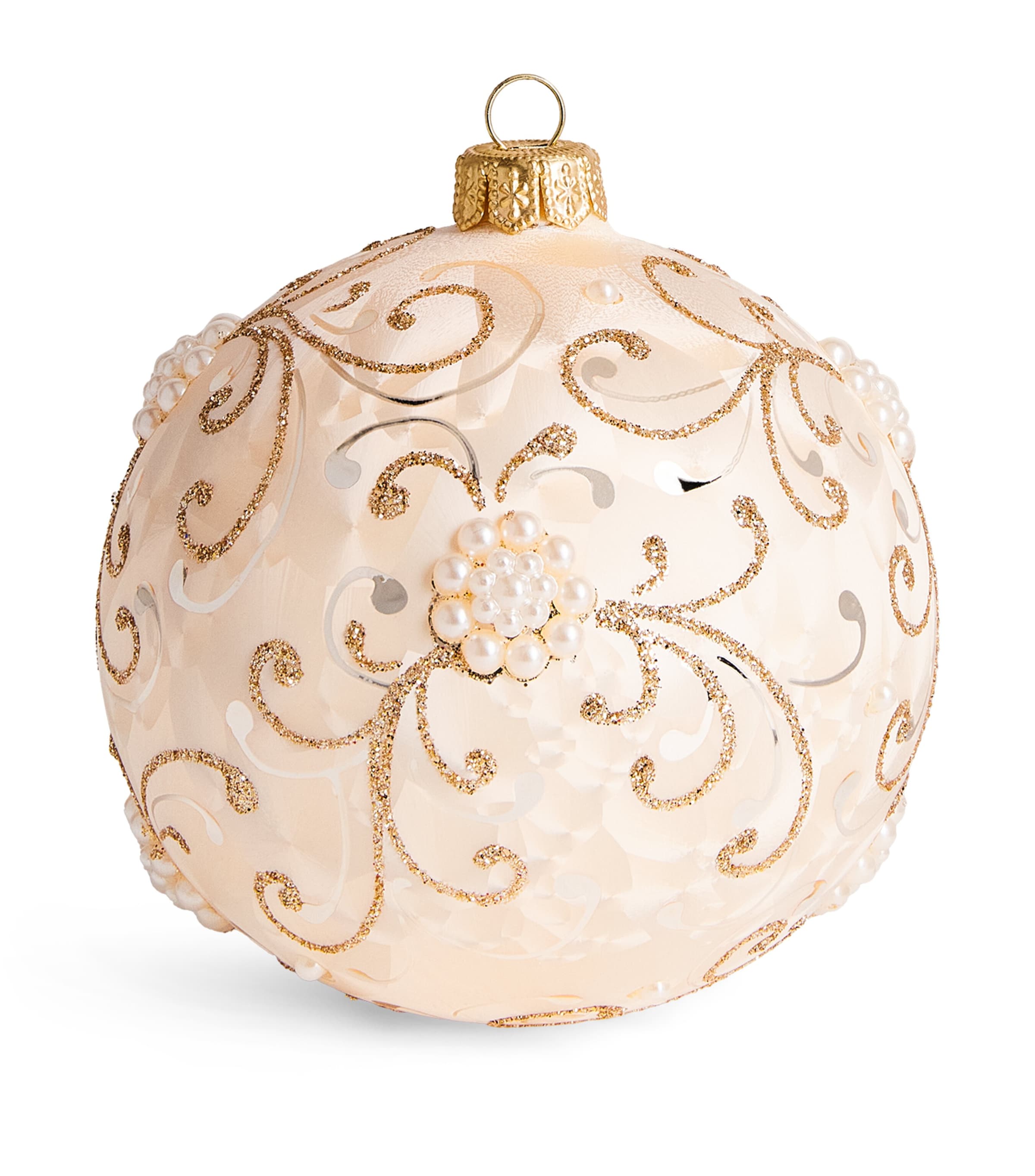 Harrods Faux Pearl Cluster Bauble Chmpgn Frst Effct