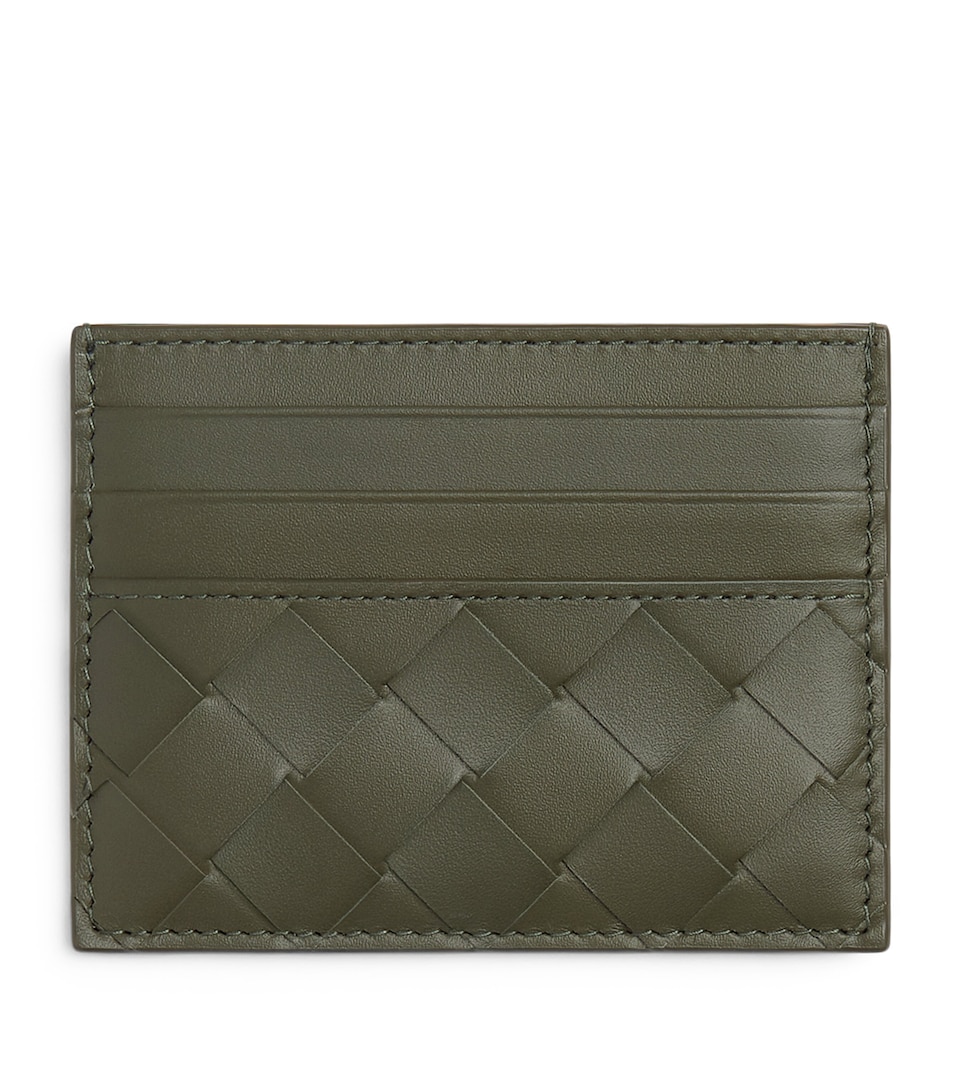 Leather Intrecciato Card Holder