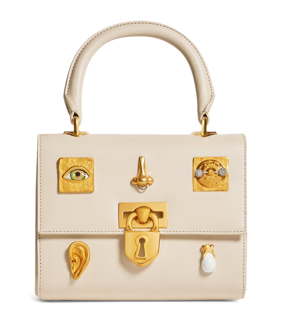 Leather Mini Bijoux Secret Top-Handle Bag