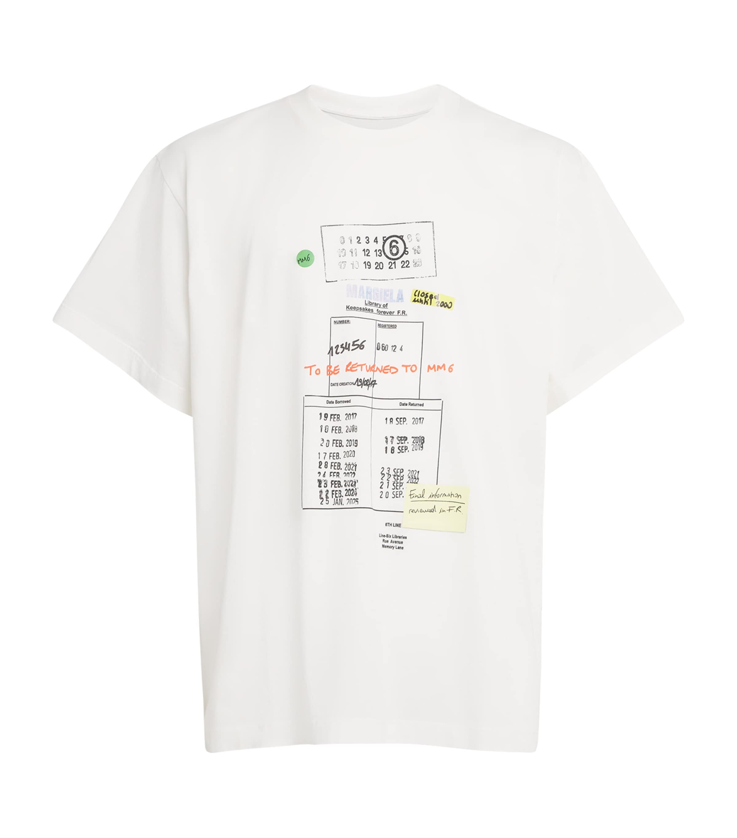 Cotton Library Stamp T-Shirt