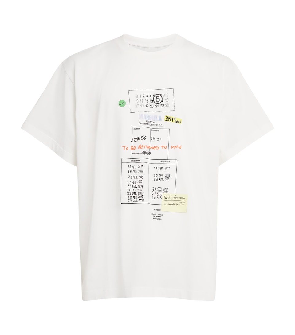 Cotton Library Stamp T-Shirt