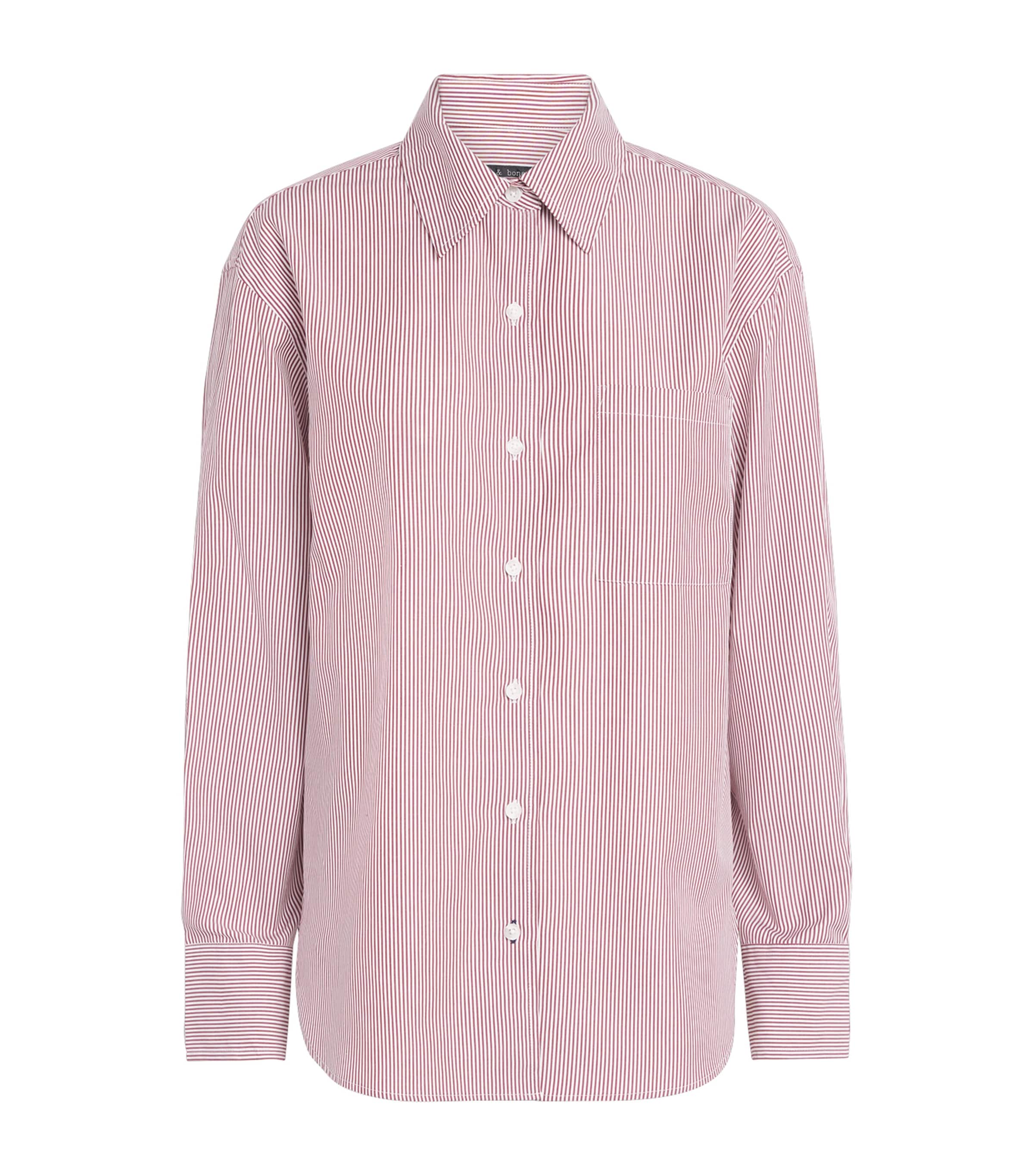 Rag & Bone Womens Cotton Connie Shirt Brredstrp