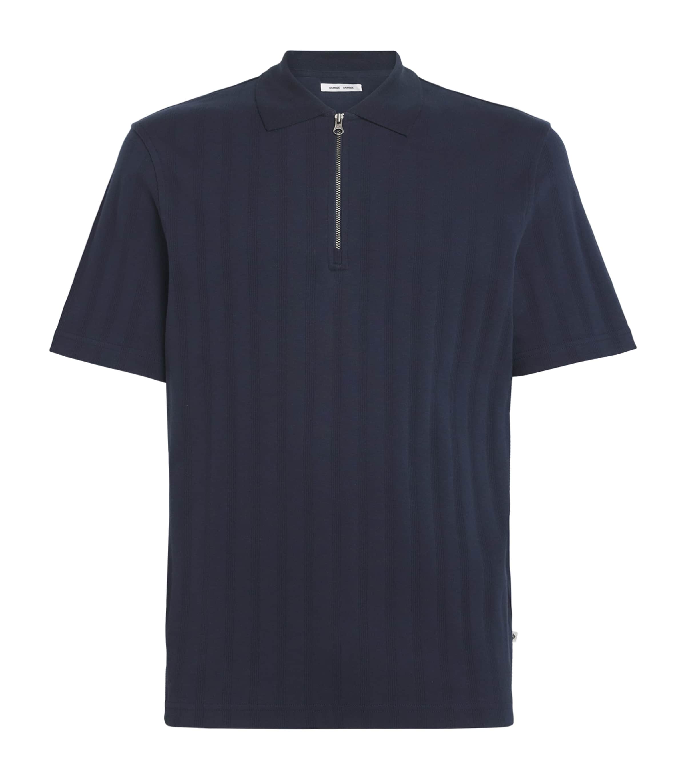 Cotton Zip-Up Saolli Polo Shirt
