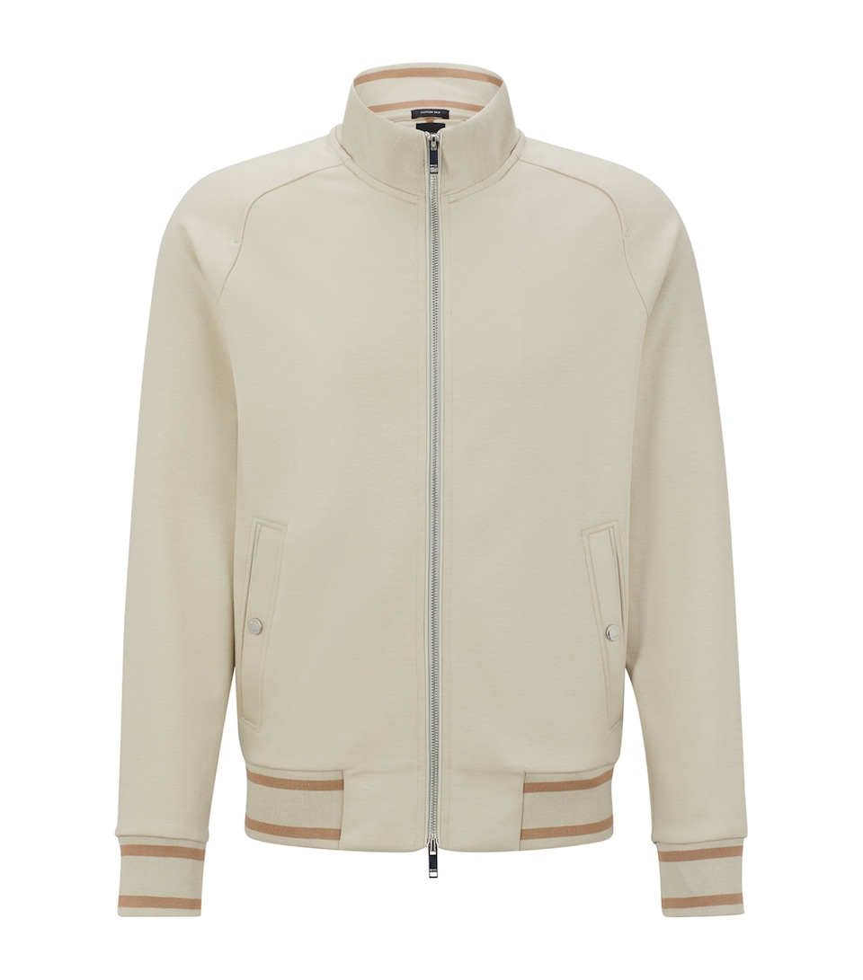Striped T-Smith Zip-Up Sweatshirt