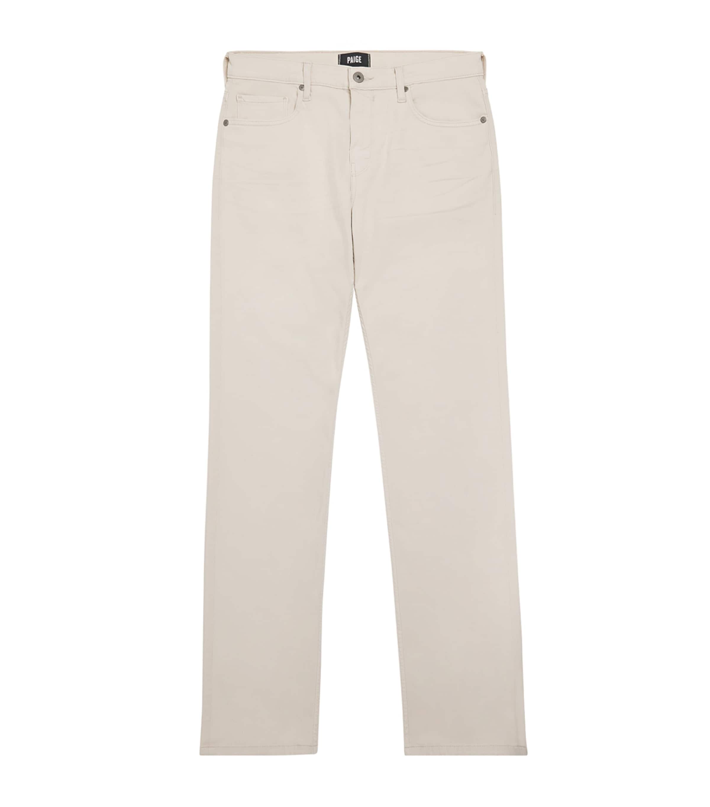 PAIGE Mens Normandie Straight Jeans Sea Shell