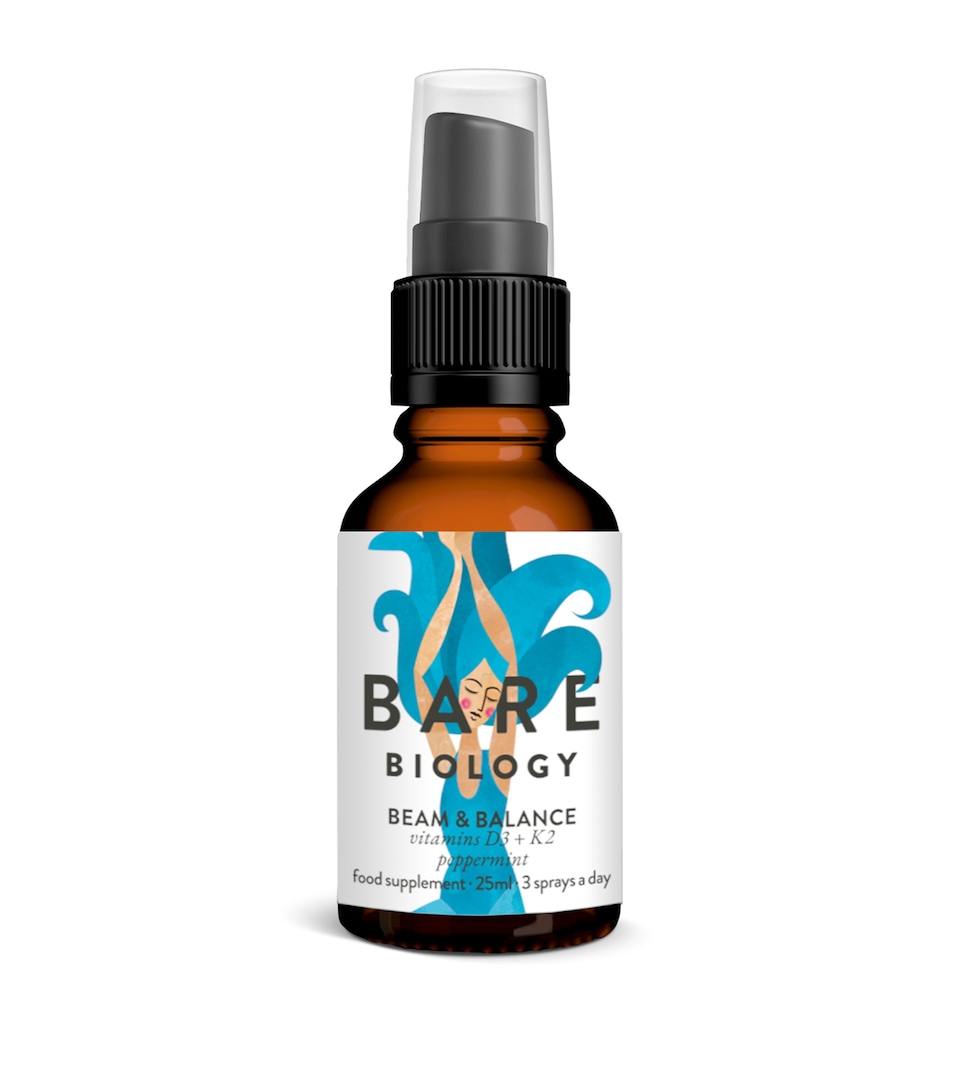 Bare Biology Beam & Balance, Vitamin D3 + K2 Peppermint Spray (25ml)