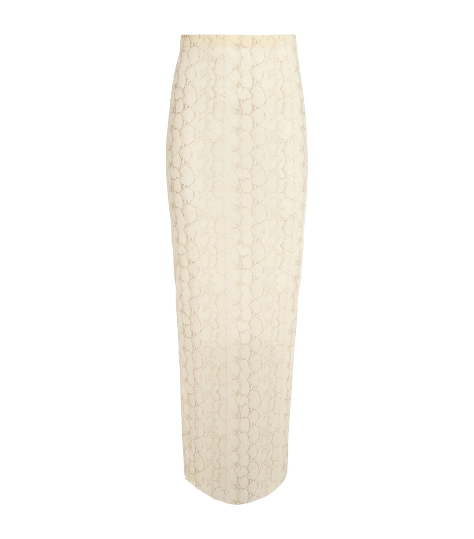 Milky Sheer Maxi Skirt