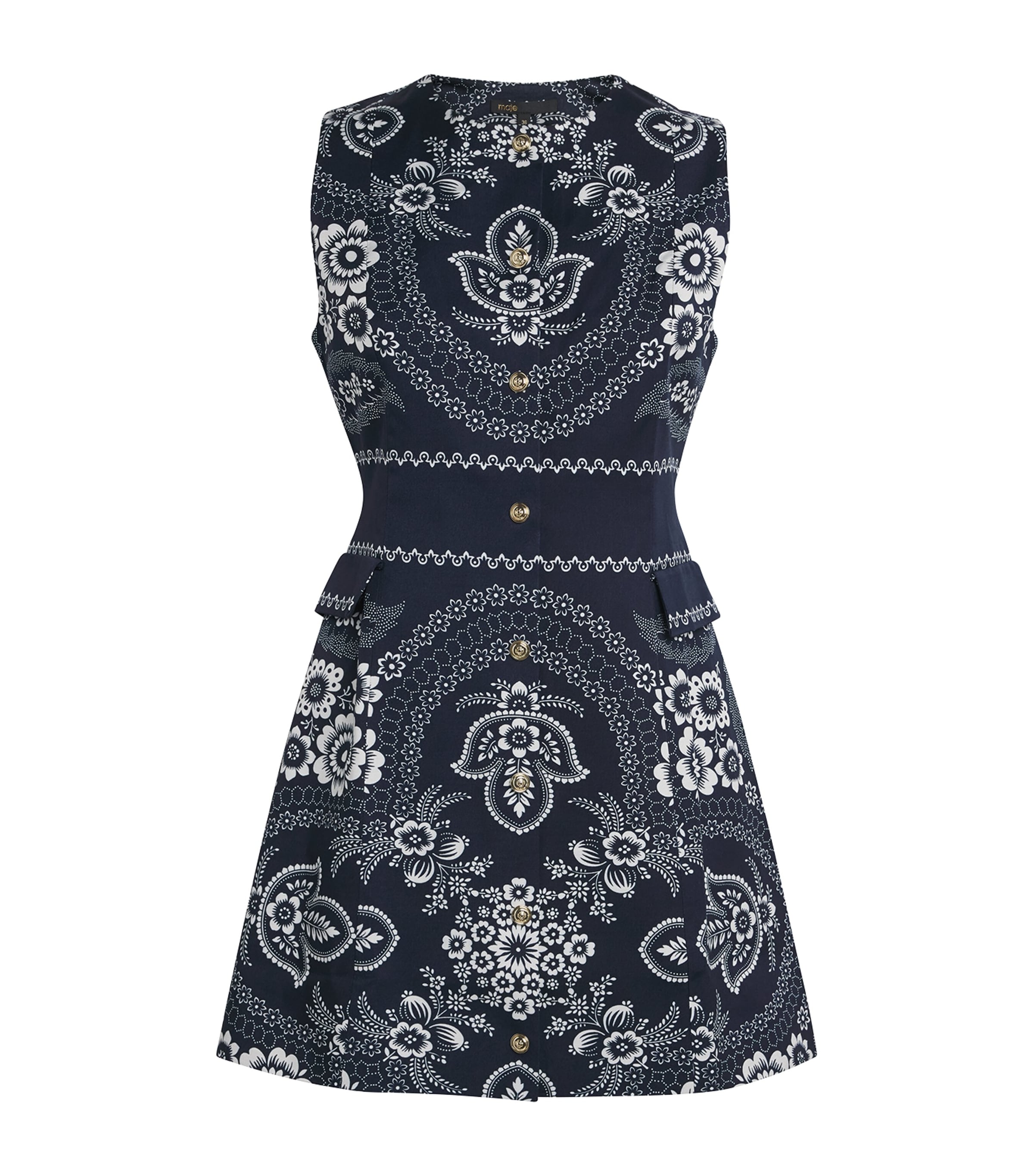 Printed Paisley Mini Dress
